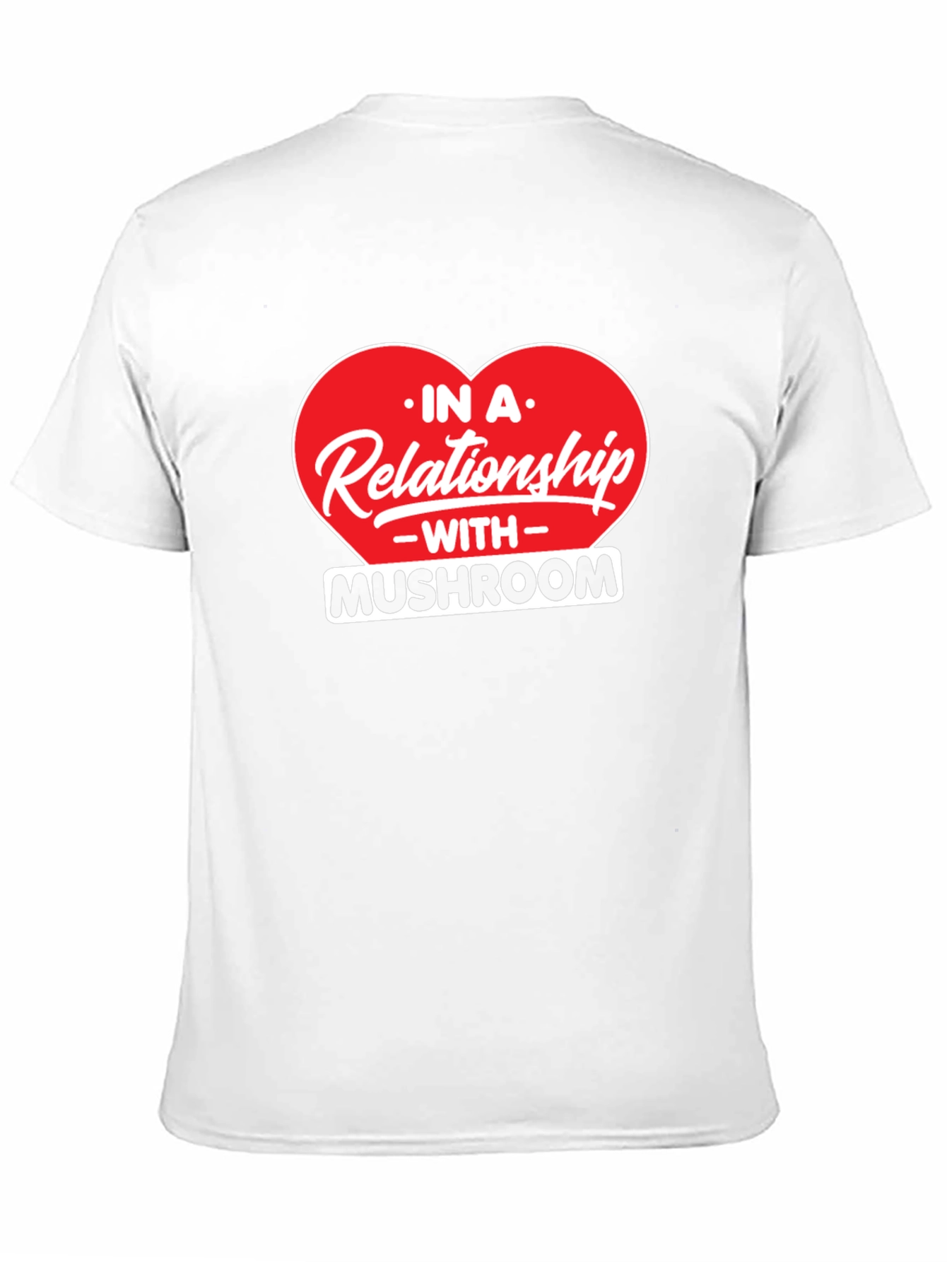 Mushroom Relationship Black T-Shirt