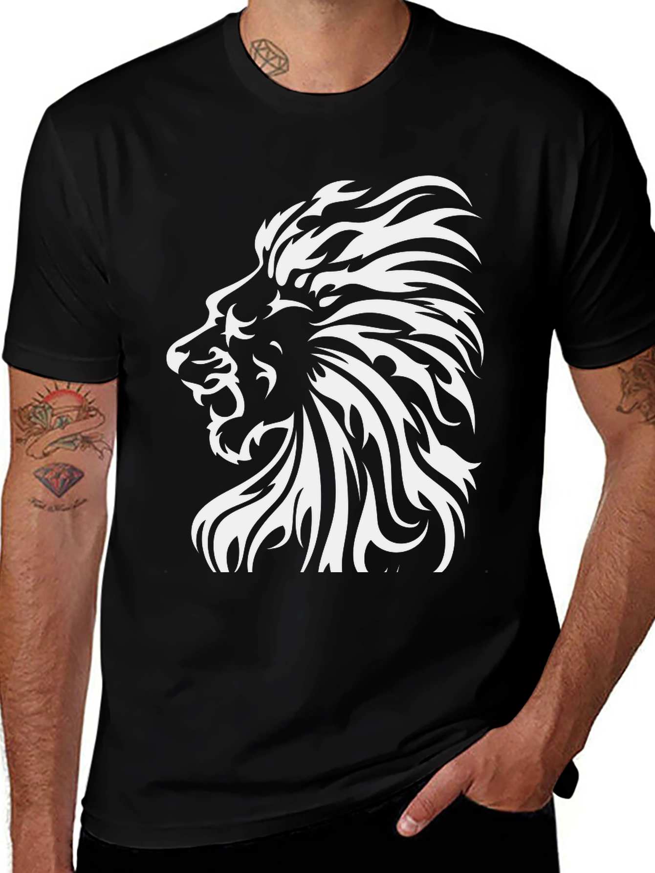Lion Graphic T-Shirt - Bold Style