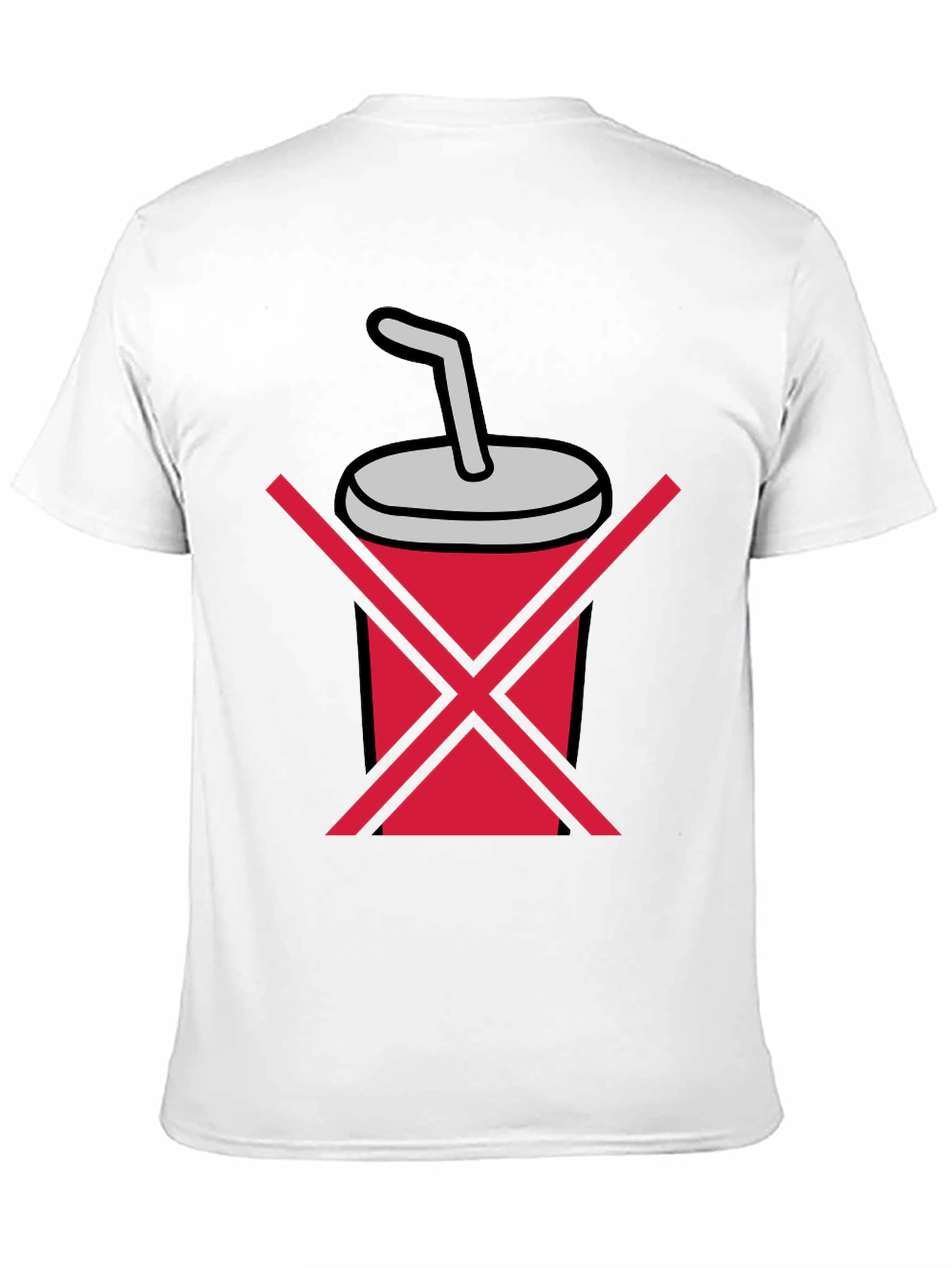 No Soda T-Shirt - Black Crew Neck Tee