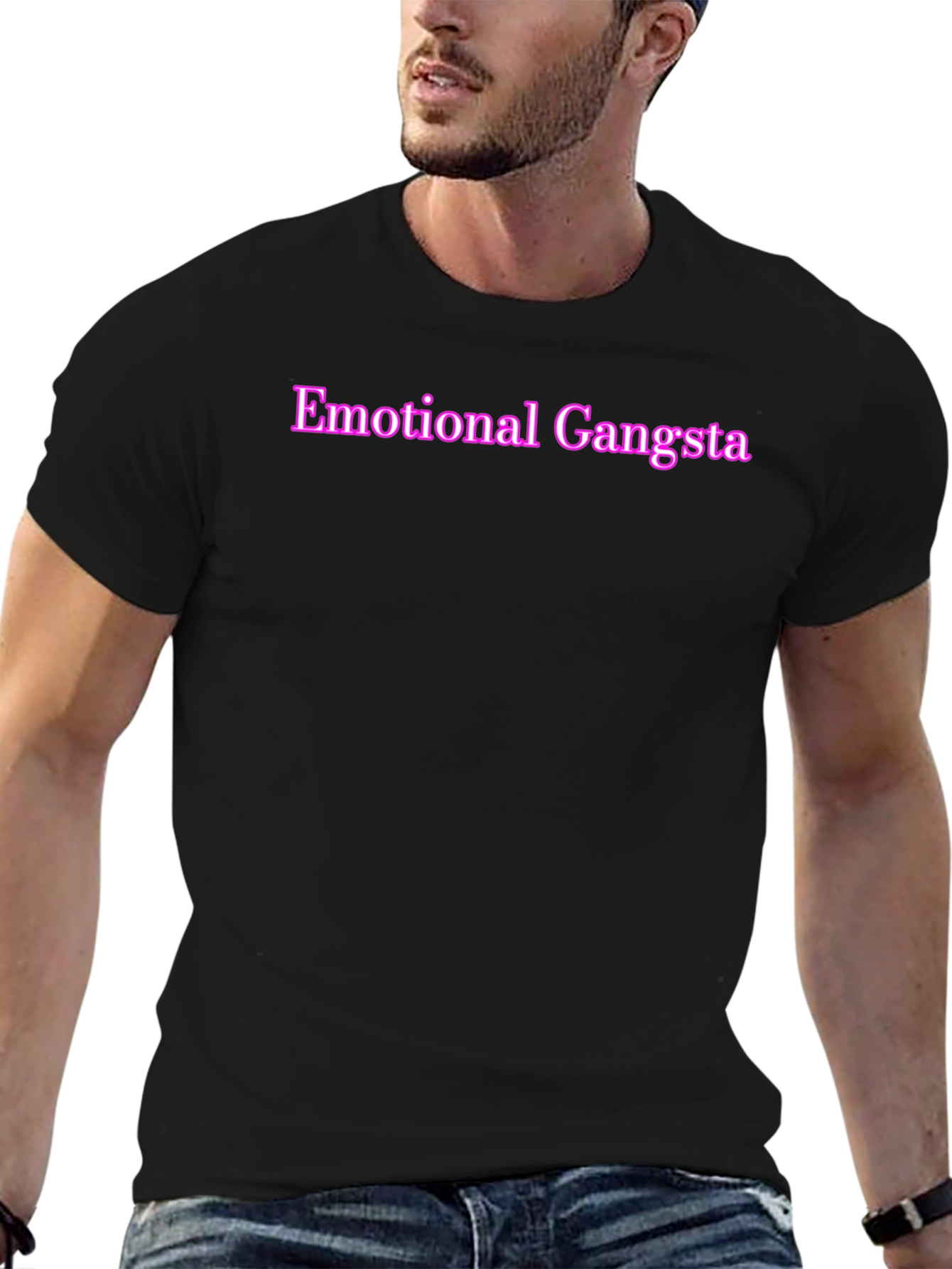 Emotional Gangsta Black Graphic Tee