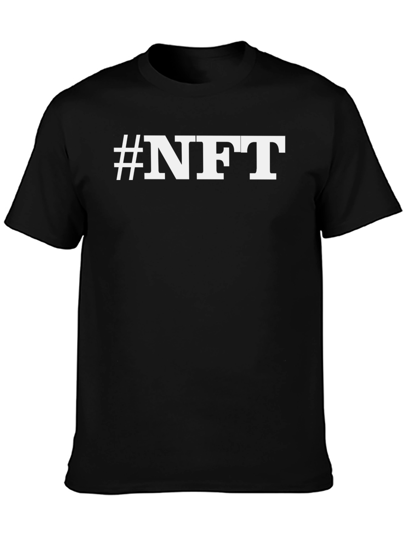 #NFT Black T-Shirt - Crypto Art Fashion