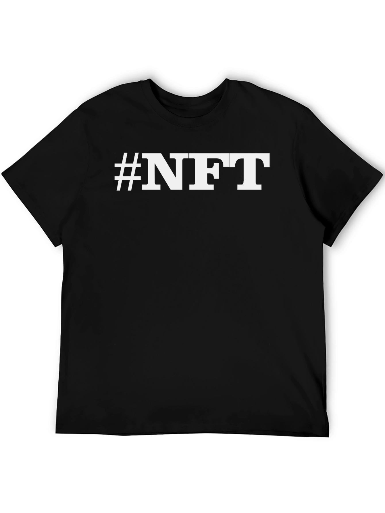 #NFT Black T-Shirt - Crypto Art Fashion