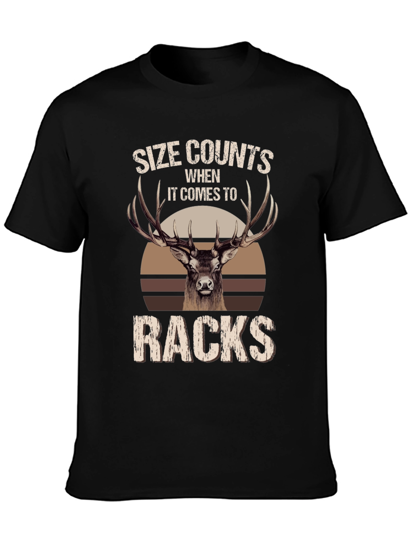 Size Counts Racks Deer Hunting T-Shirt