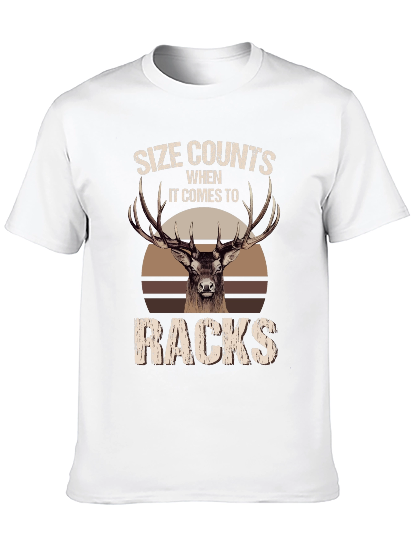 Size Counts Racks Deer Hunting T-Shirt