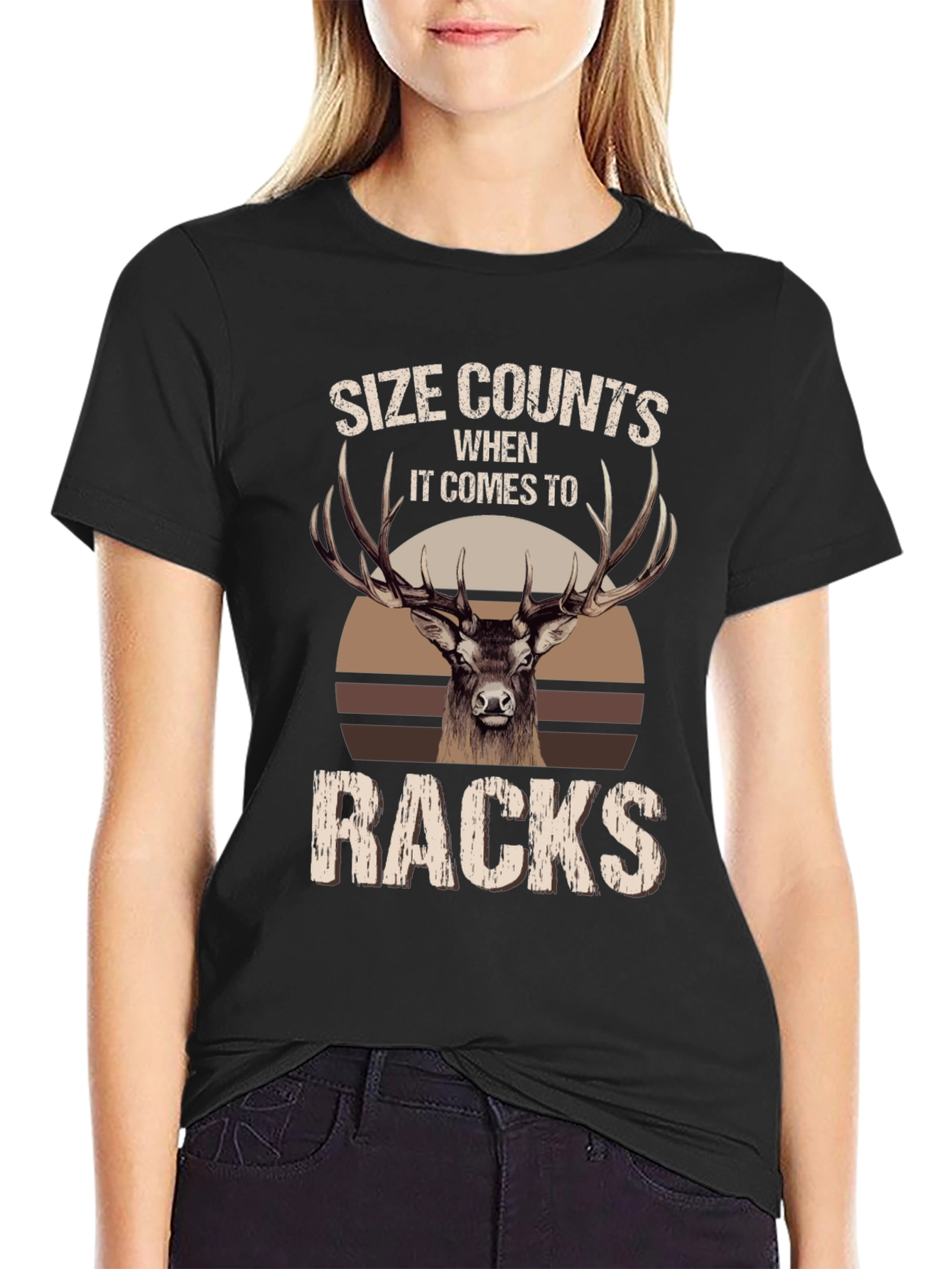 Size Counts Racks Deer Hunting T-Shirt