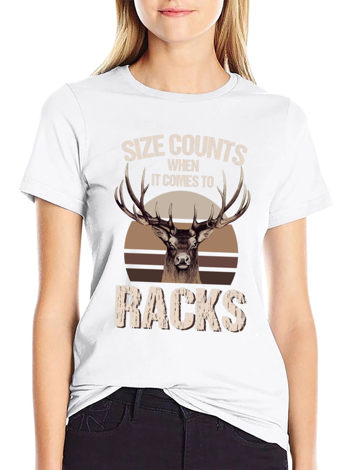 Size Counts Racks Deer Hunting T-Shirt