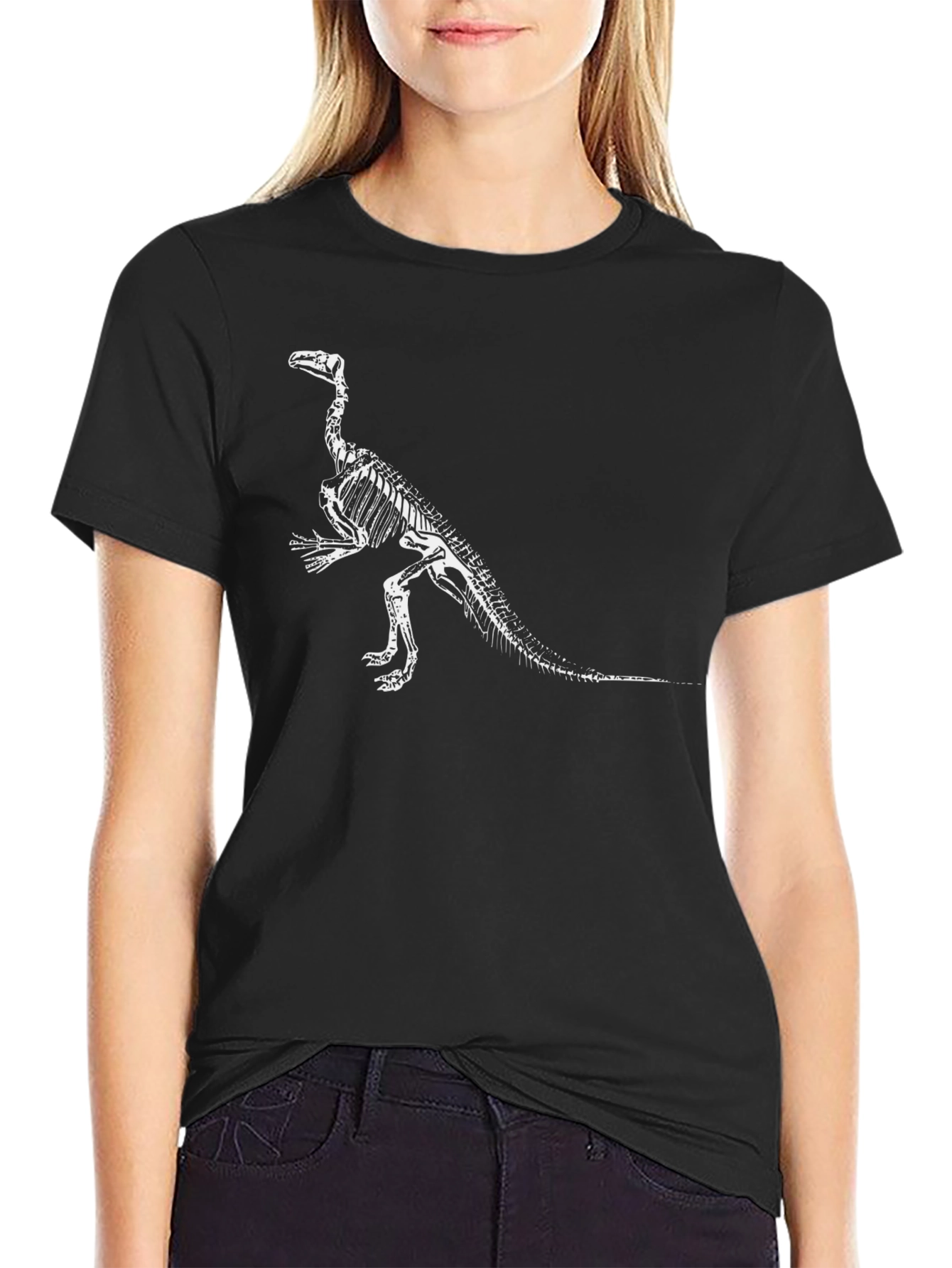 Dinosaur Skeleton Graphic T-Shirt
