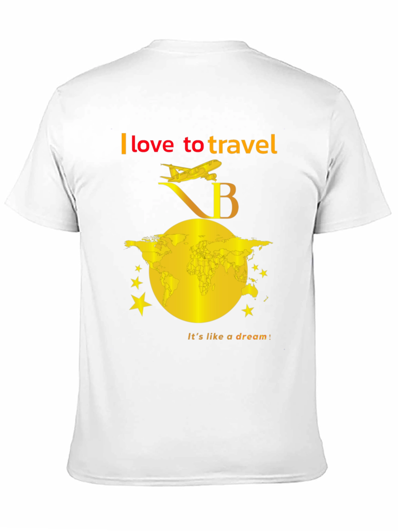 I Love To Travel Black T-Shirt