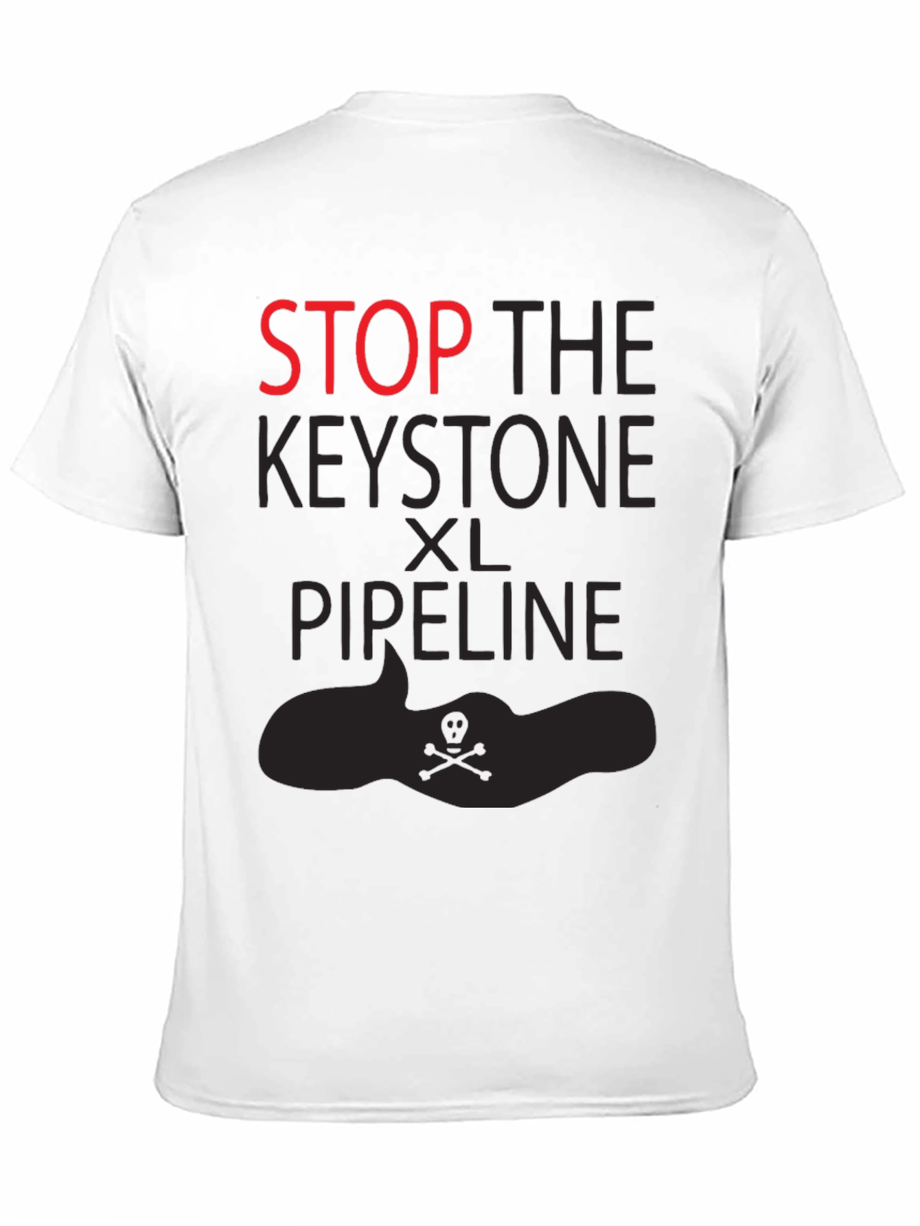 Stop the Keystone XL Pipeline Black T-Shirt