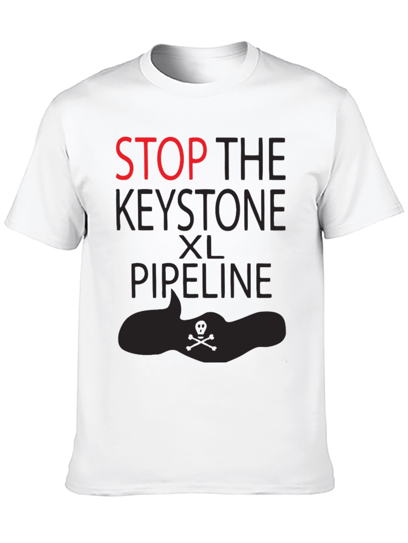 Stop the Keystone XL Pipeline Black T-Shirt