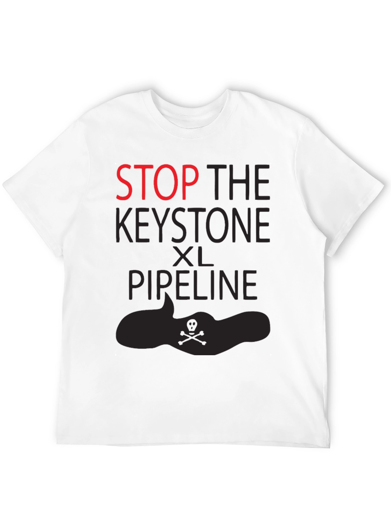 Stop the Keystone XL Pipeline Black T-Shirt