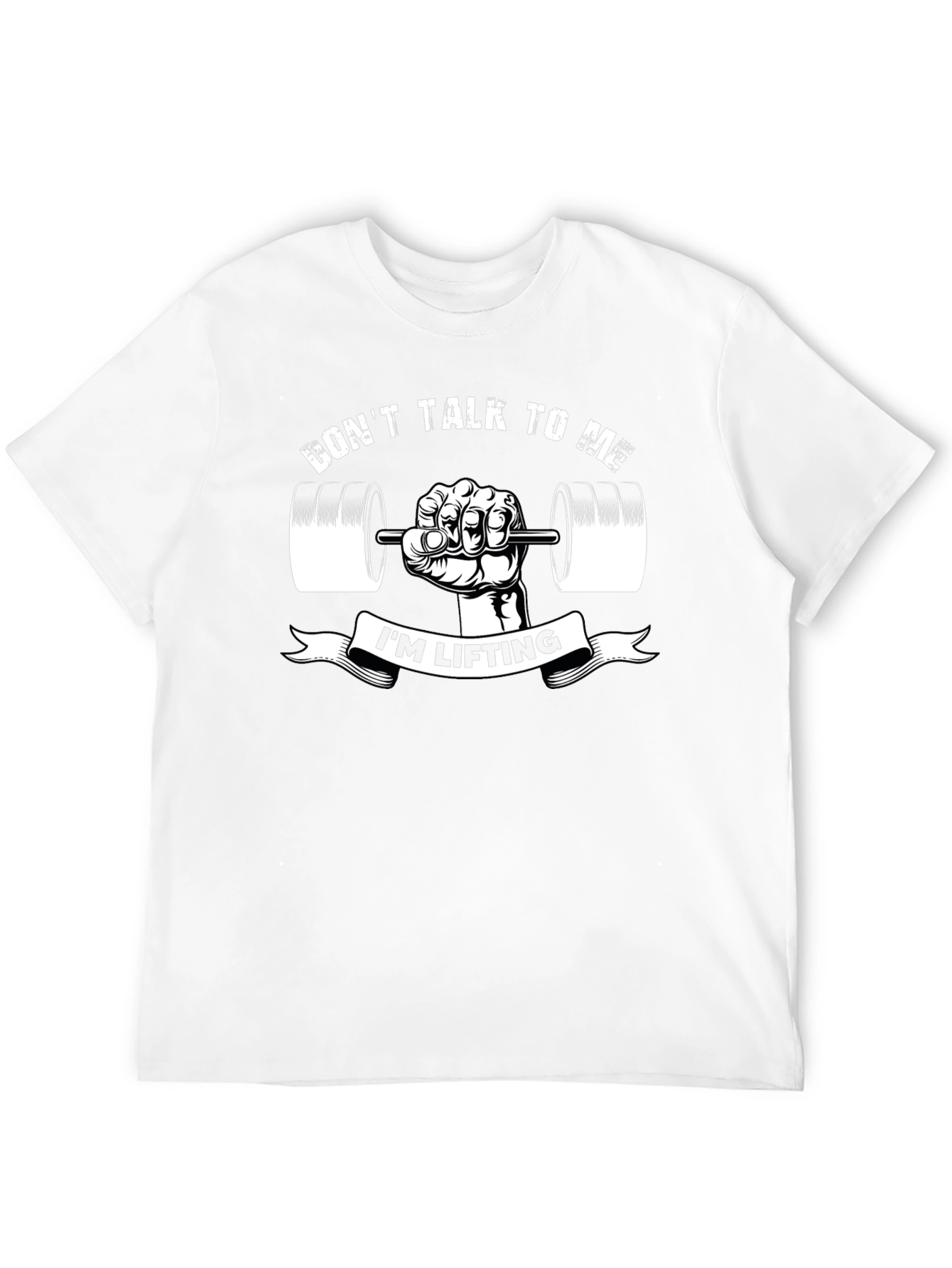 Dont Talk To Me Im Lifting Black T-Shirt
