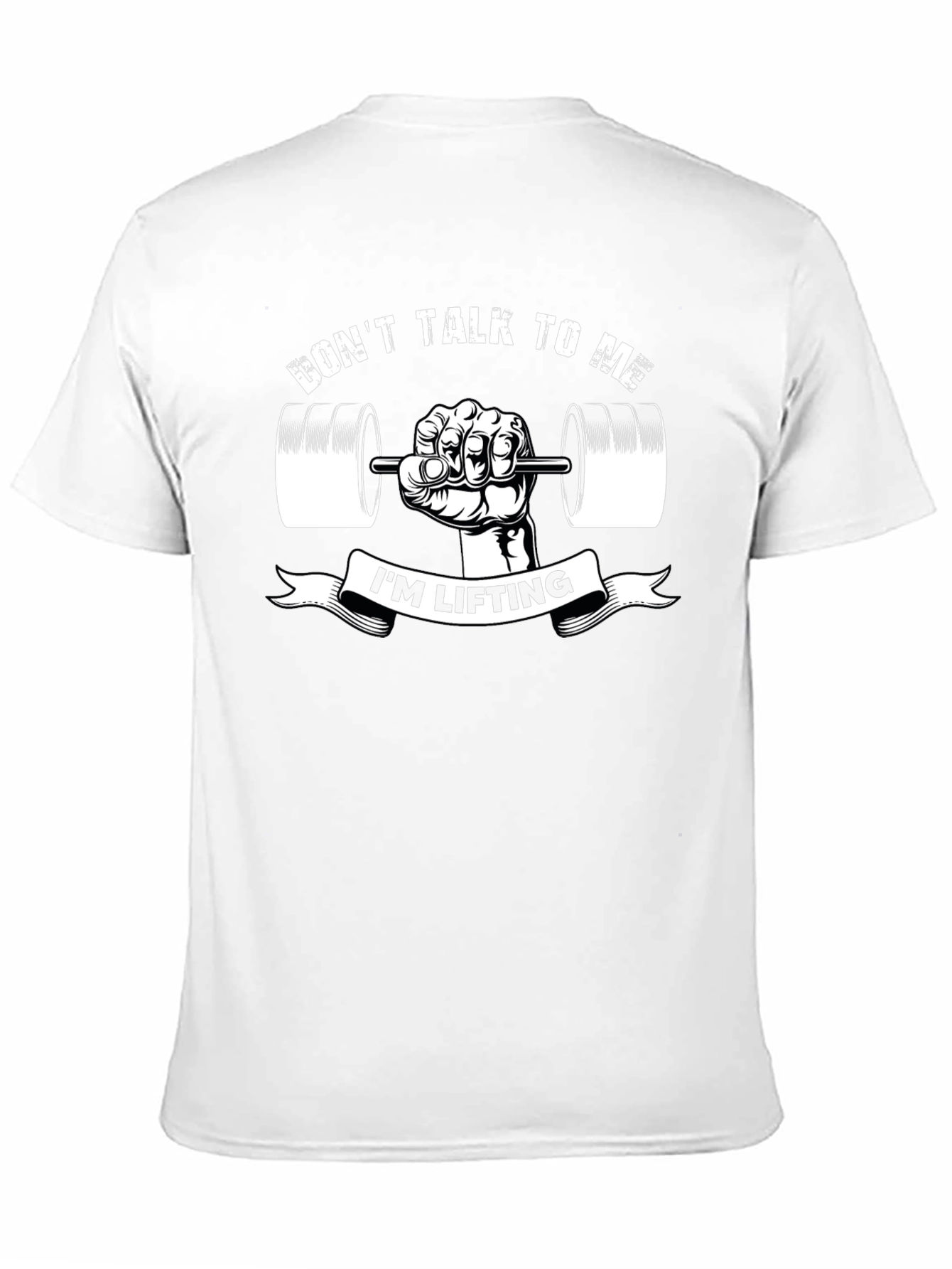 Dont Talk To Me Im Lifting Black T-Shirt