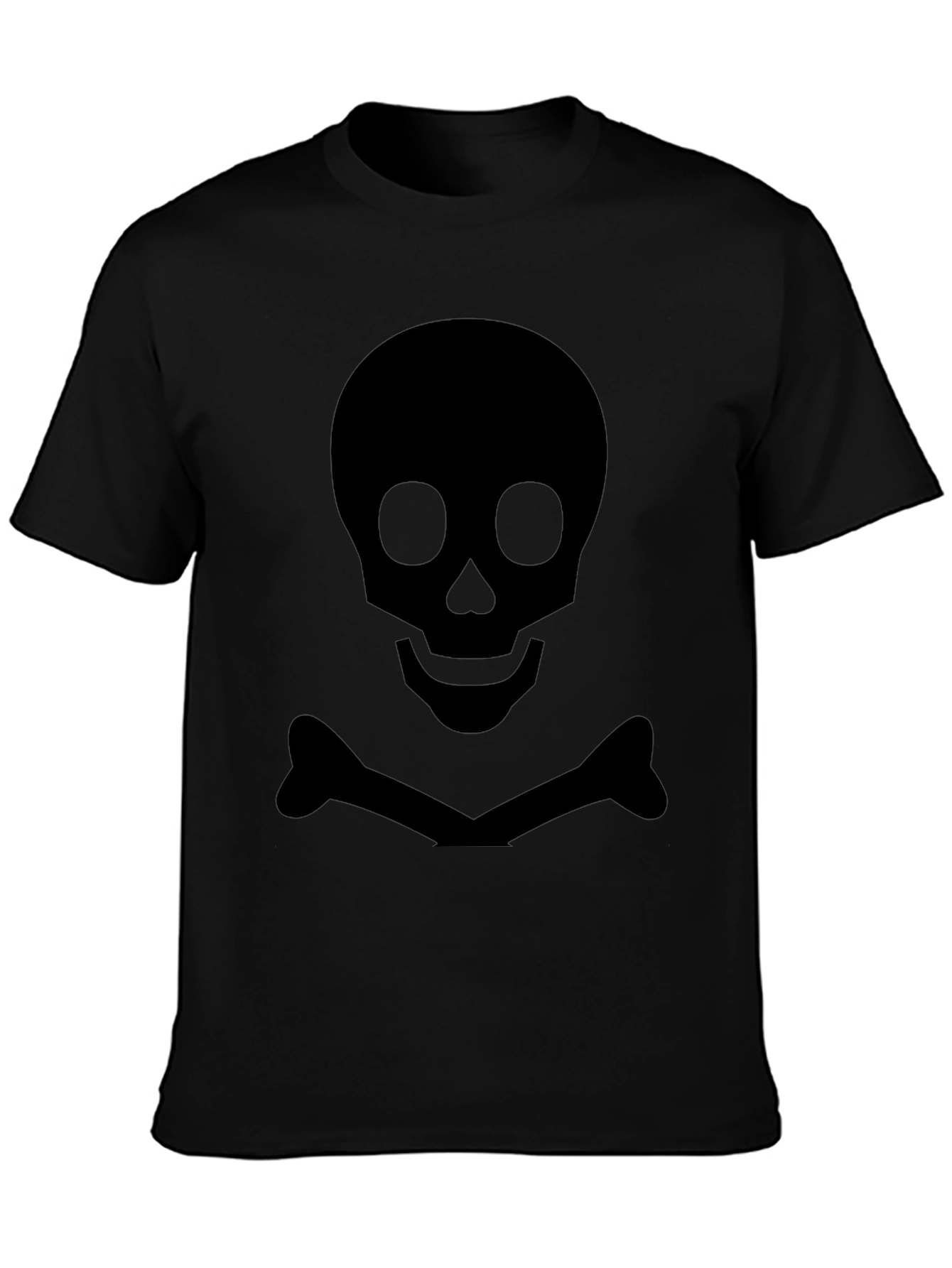 Skull & Crossbones Graphic Tee - Black
