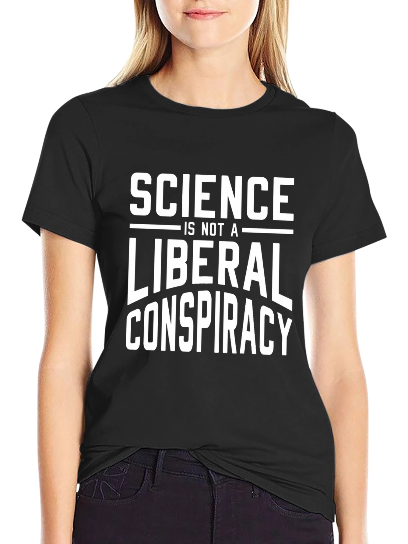 Science is Not a Liberal Conspiracy Graphic Tee
