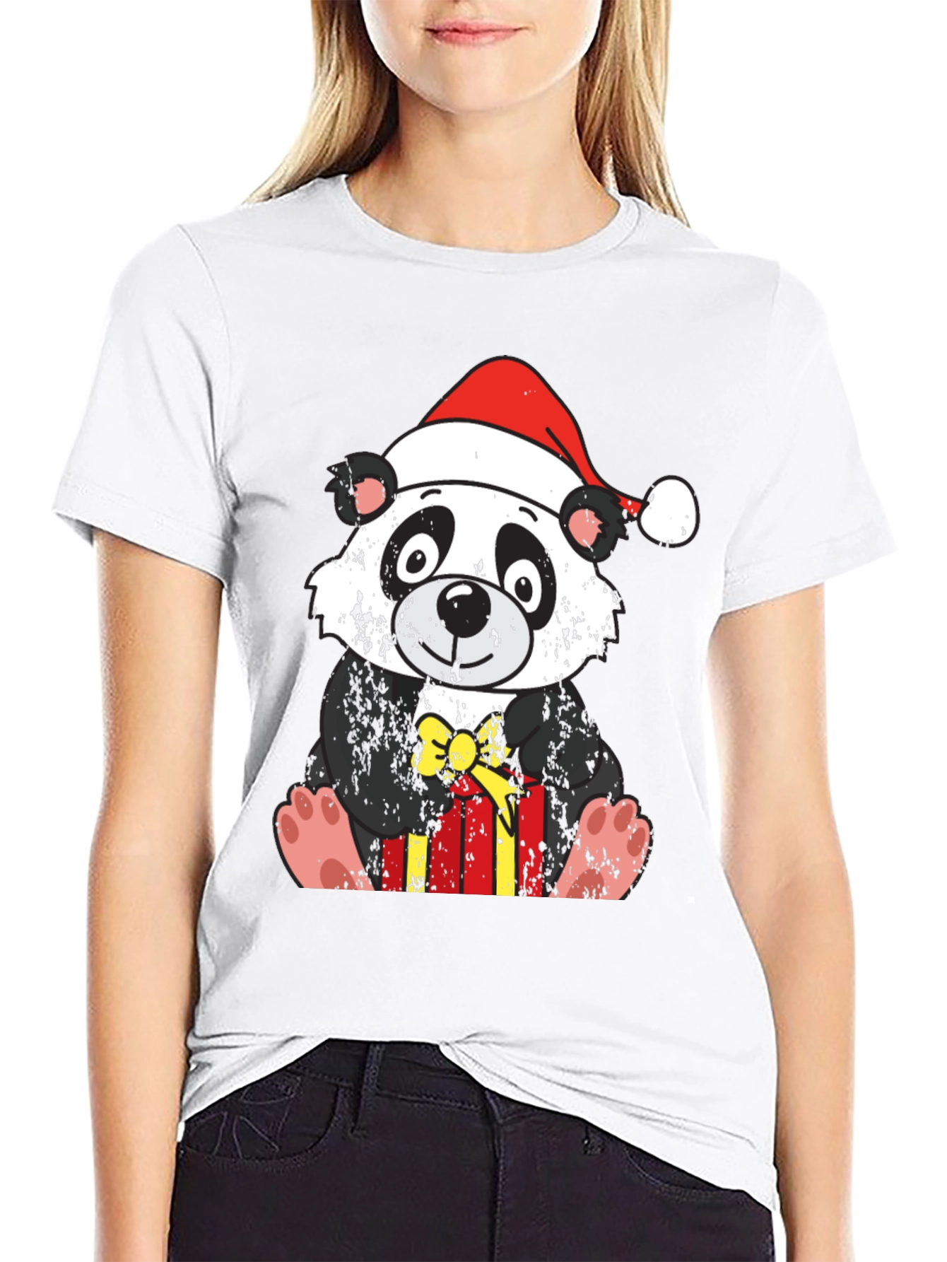 Festive Panda Christmas T-Shirt