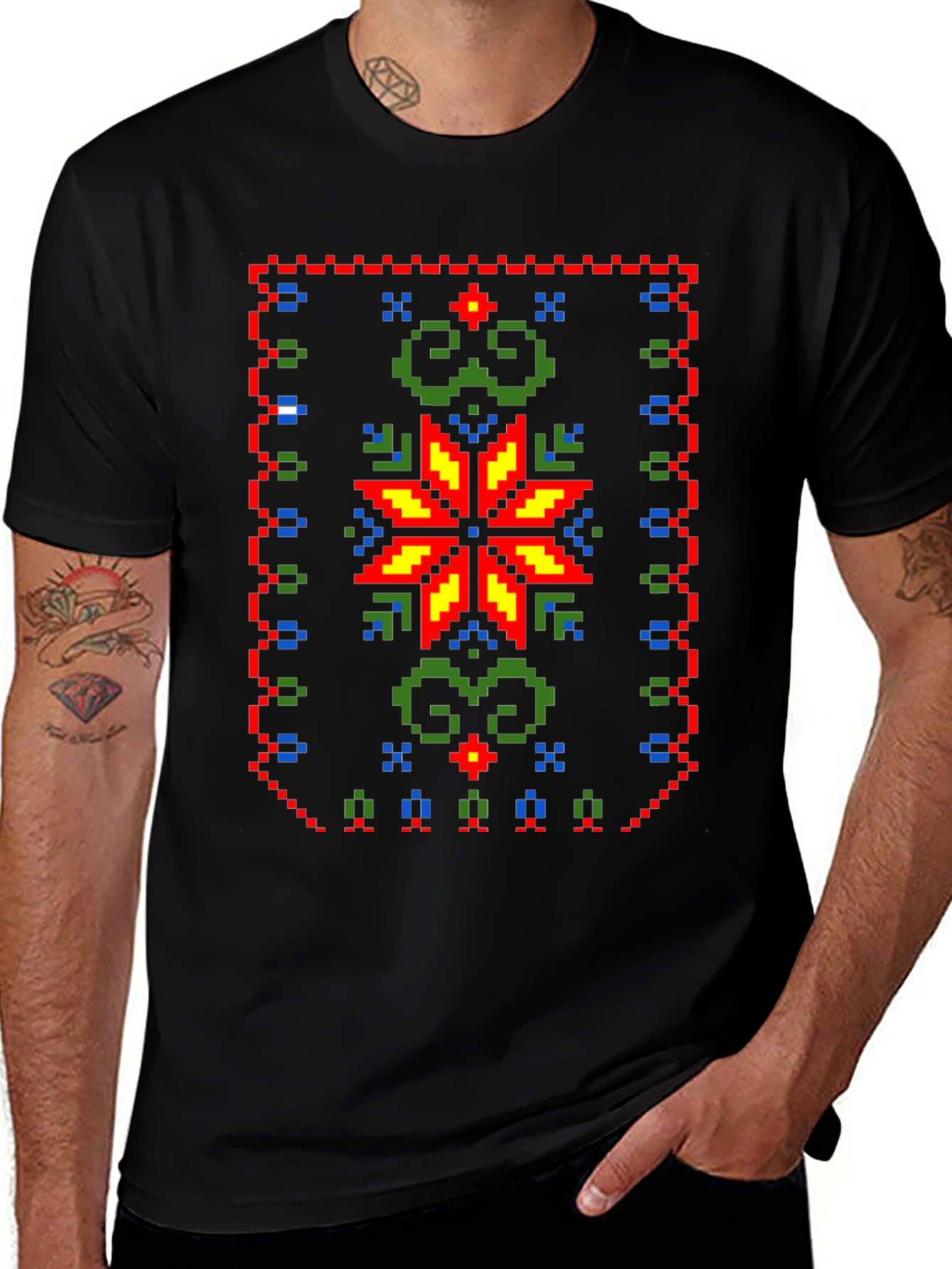 Pixel Art Christmas T-Shirt