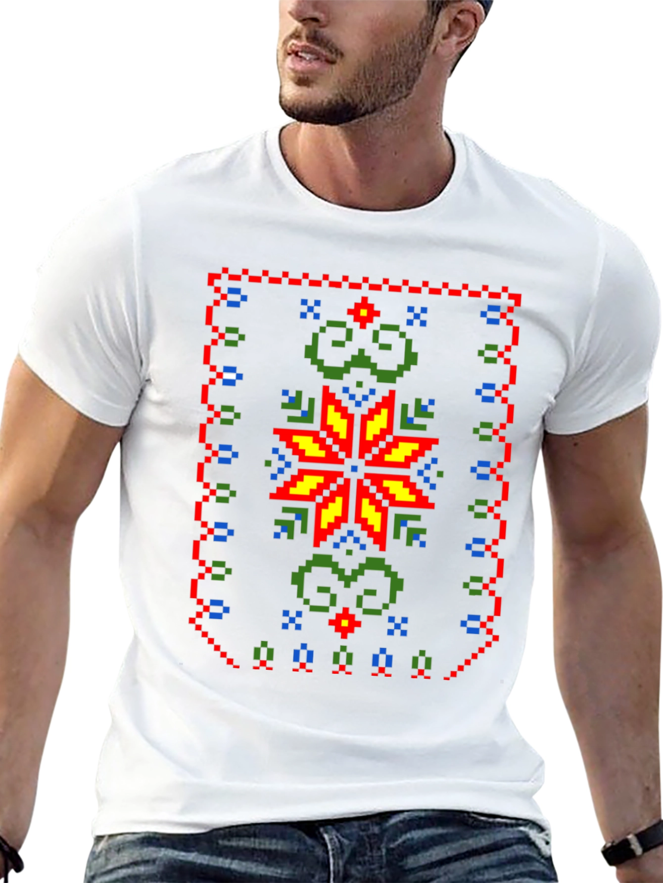 Pixel Art Christmas T-Shirt