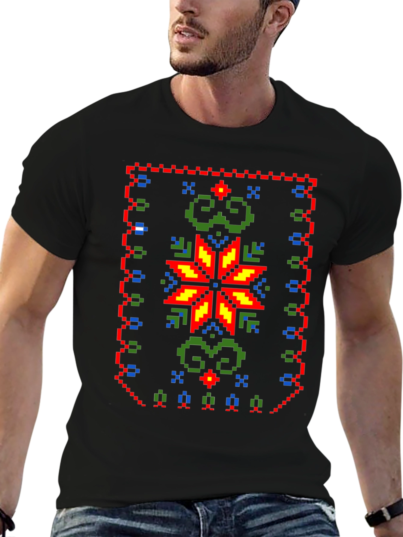 Pixel Art Christmas T-Shirt