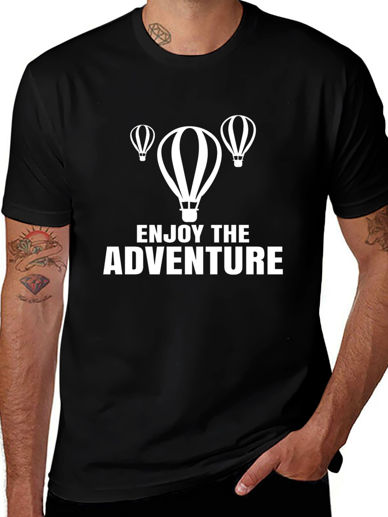 Enjoy The Adventure Black T-Shirt