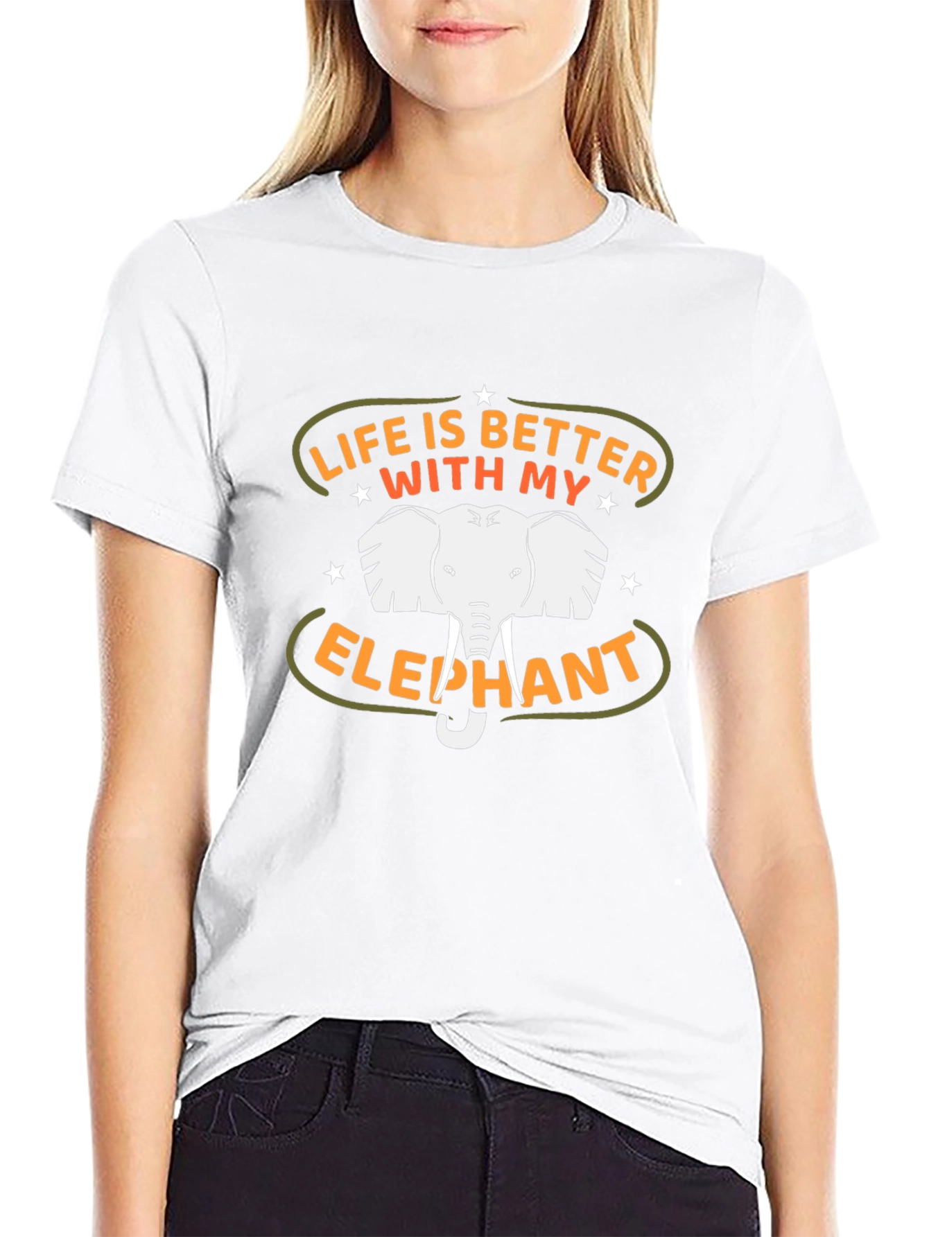 Life is Better with My Elephant Graphic Tee