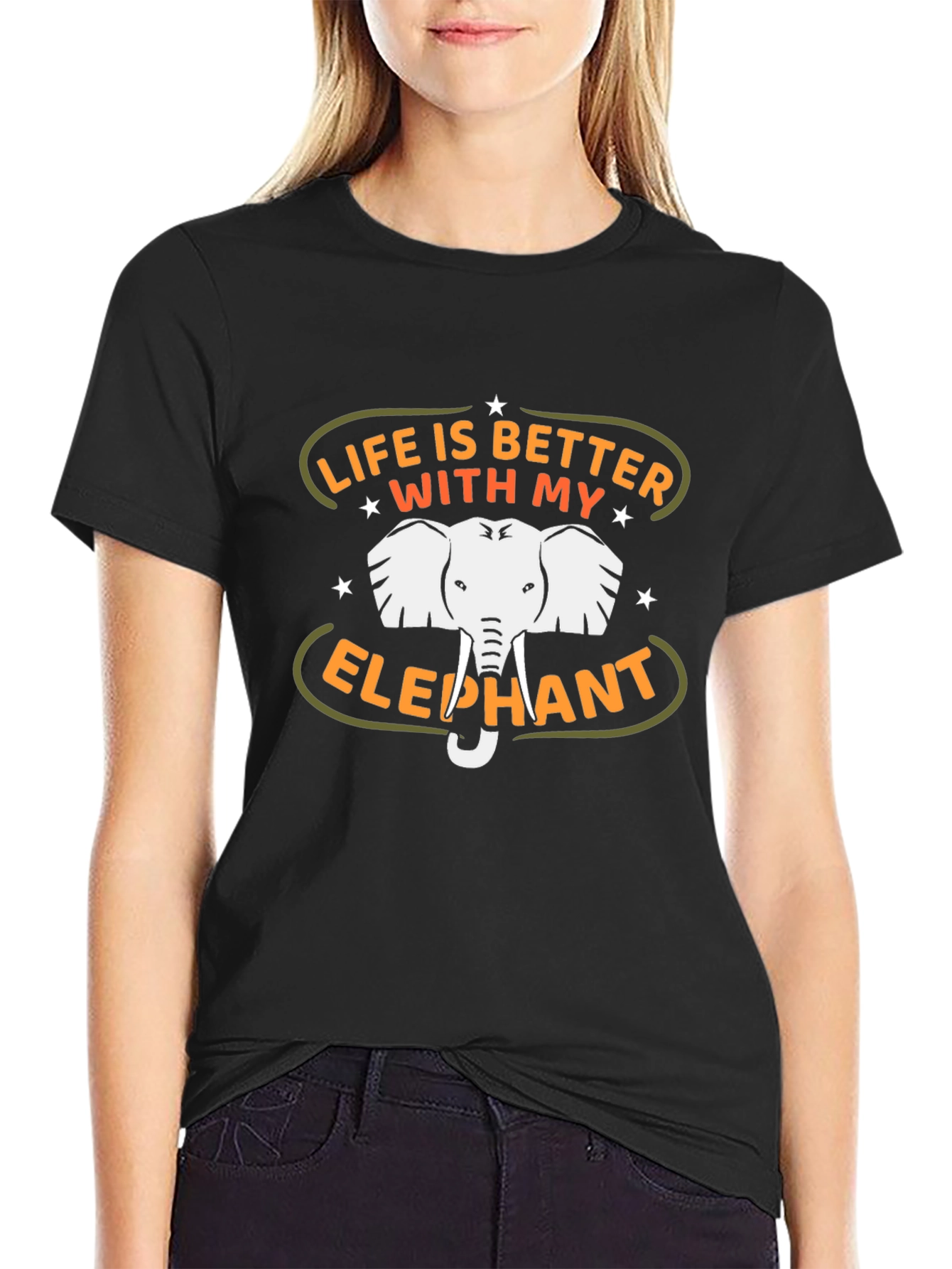 Life is Better with My Elephant Graphic Tee