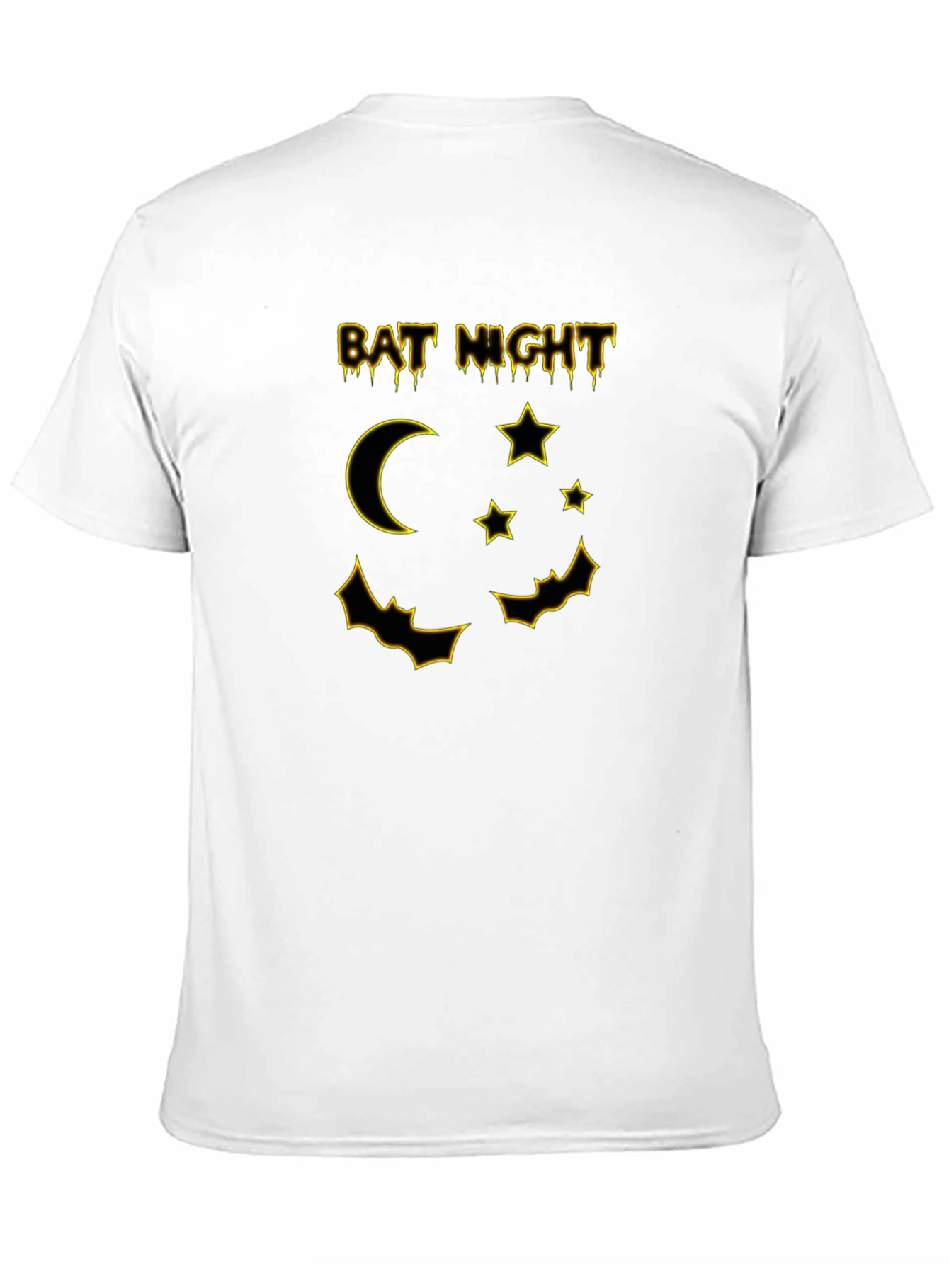 Bat Night Graphic T-Shirt - Mens Halloween Tee