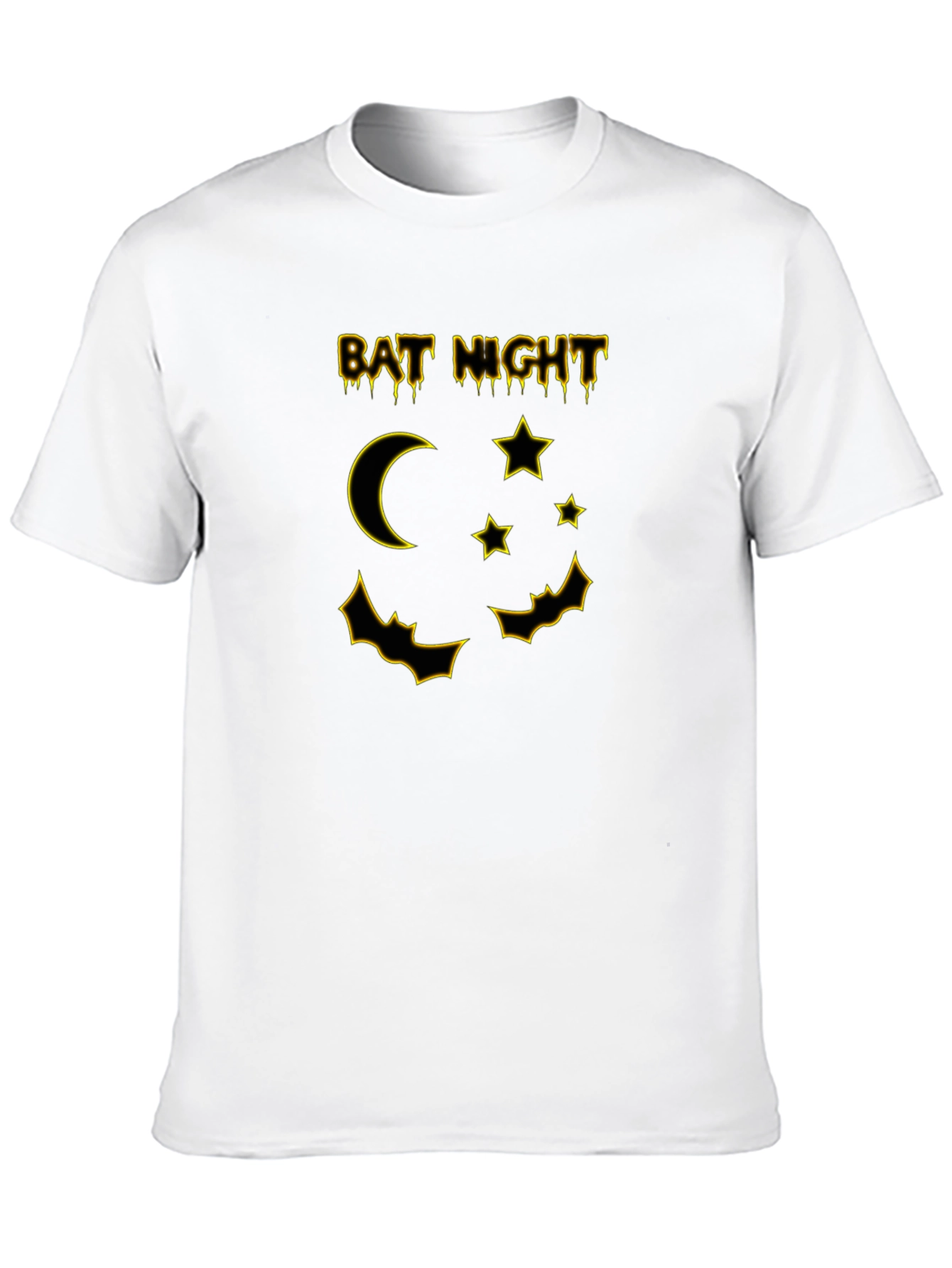 Bat Night Graphic T-Shirt - Mens Halloween Tee