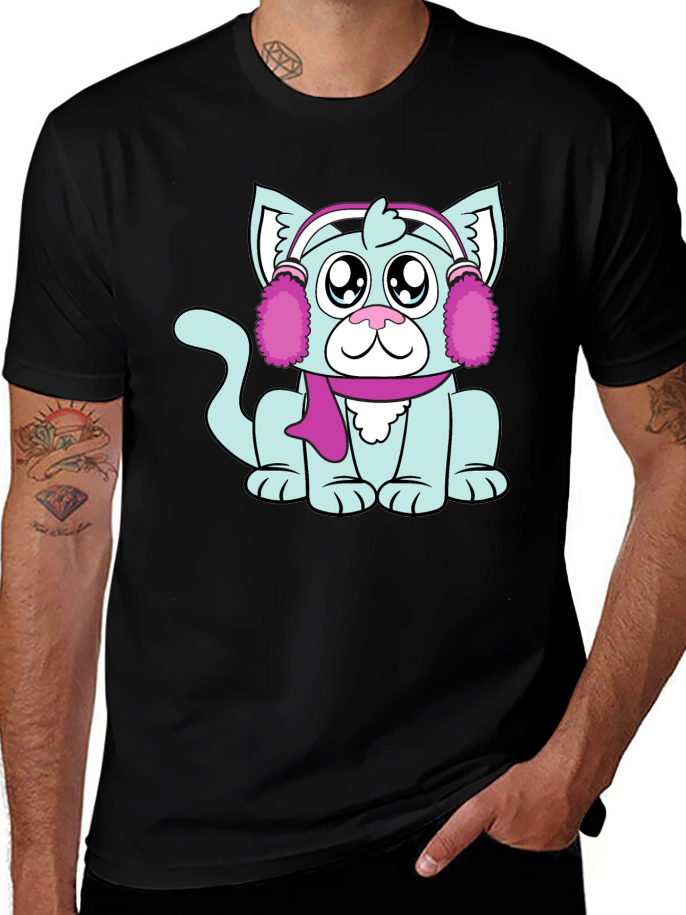 Cartoon Cat T-Shirt: Cute & Cozy