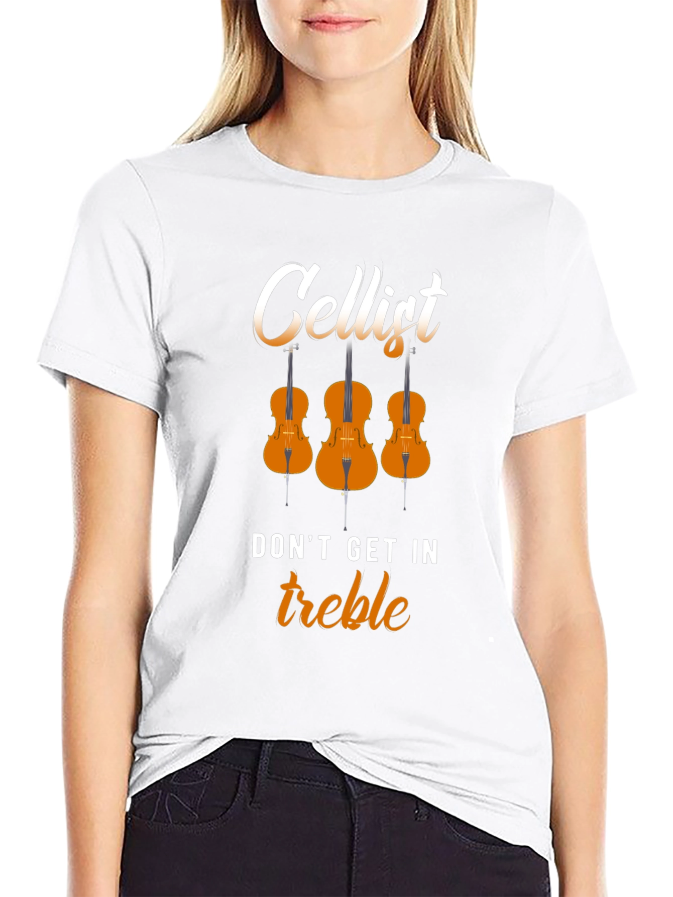 Cellist Dont Get In Treble Musician T-Shirt