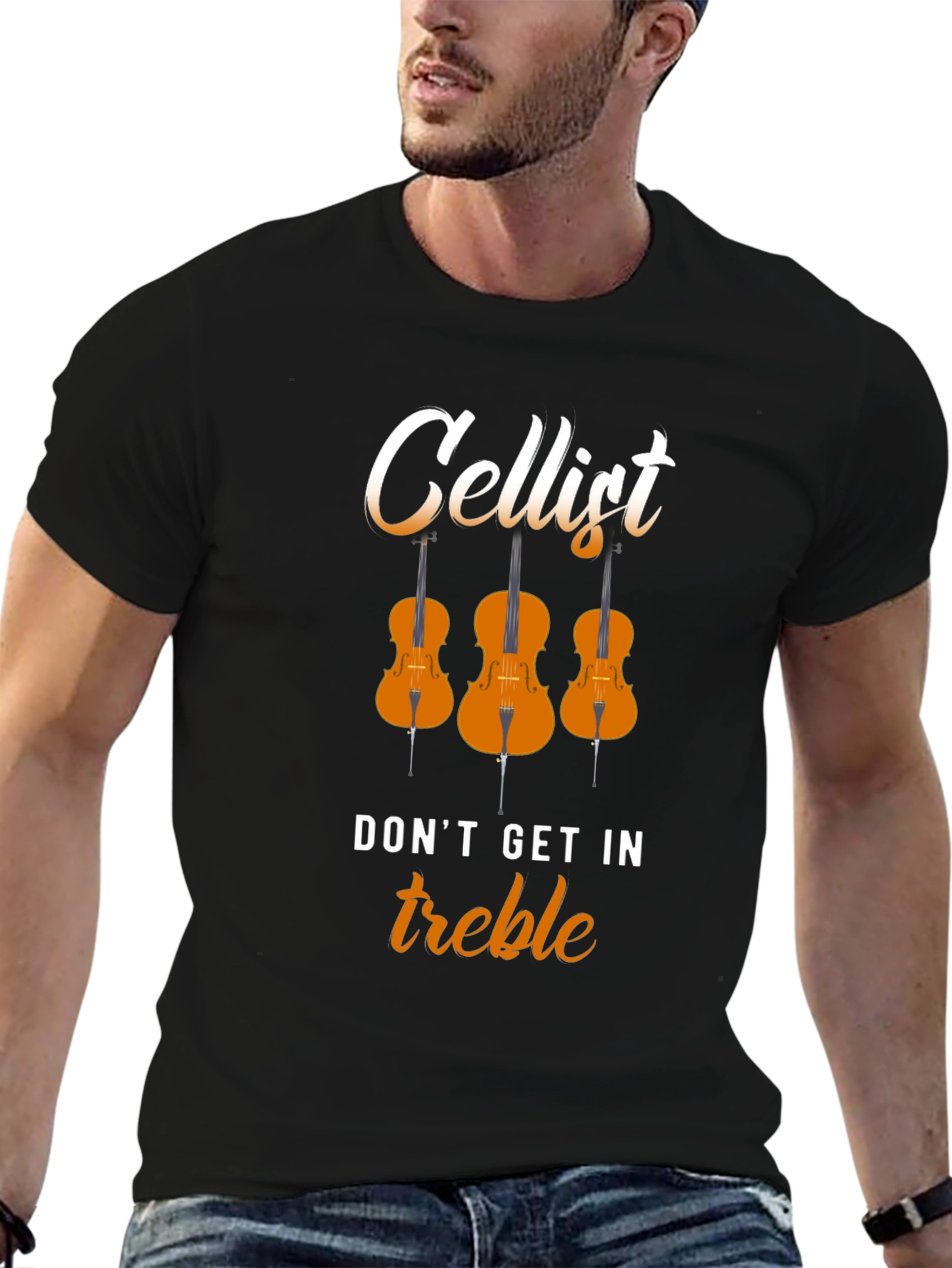 Cellist Dont Get In Treble Musician T-Shirt