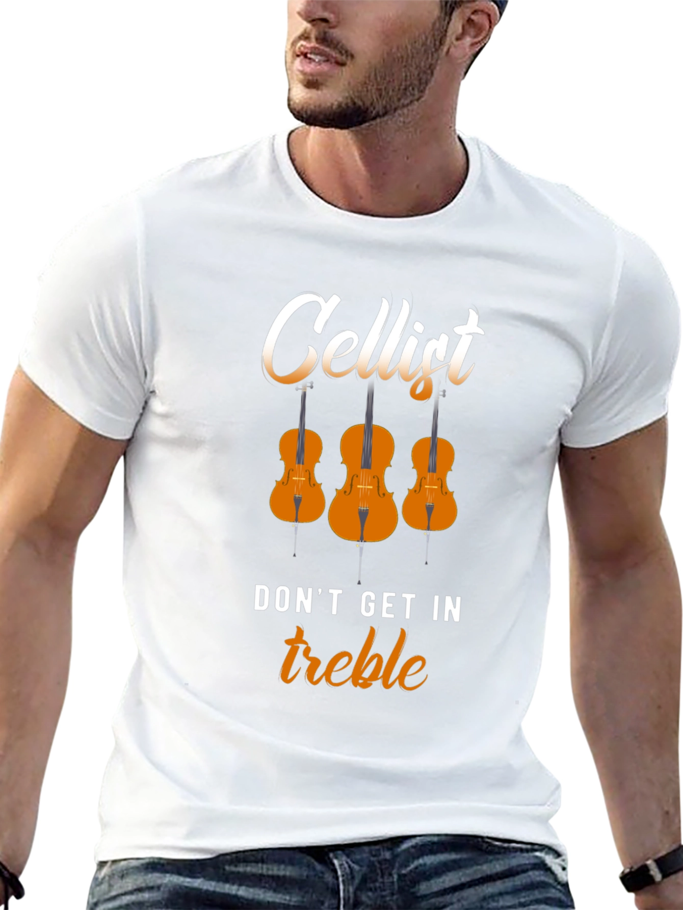 Cellist Dont Get In Treble Musician T-Shirt