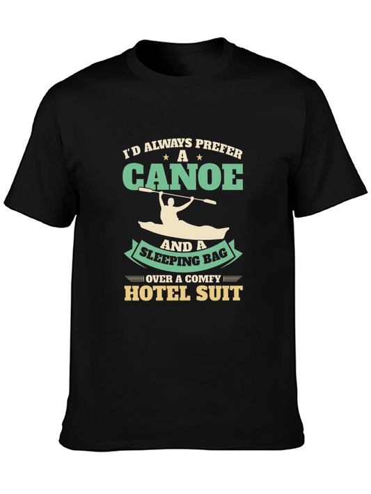 Canoe & Sleeping Bag T-Shirt - Outdoor Adventure Tee