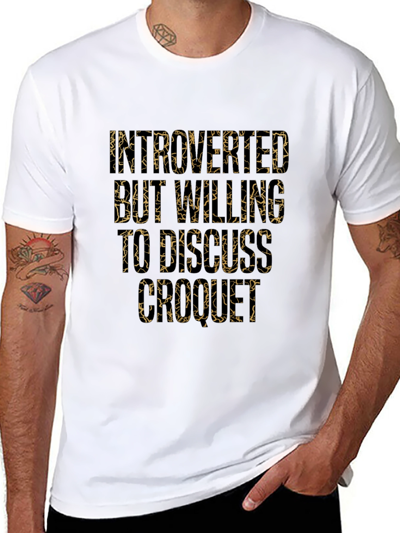 Introverted but Willing to Discuss Crochet T-Shirt