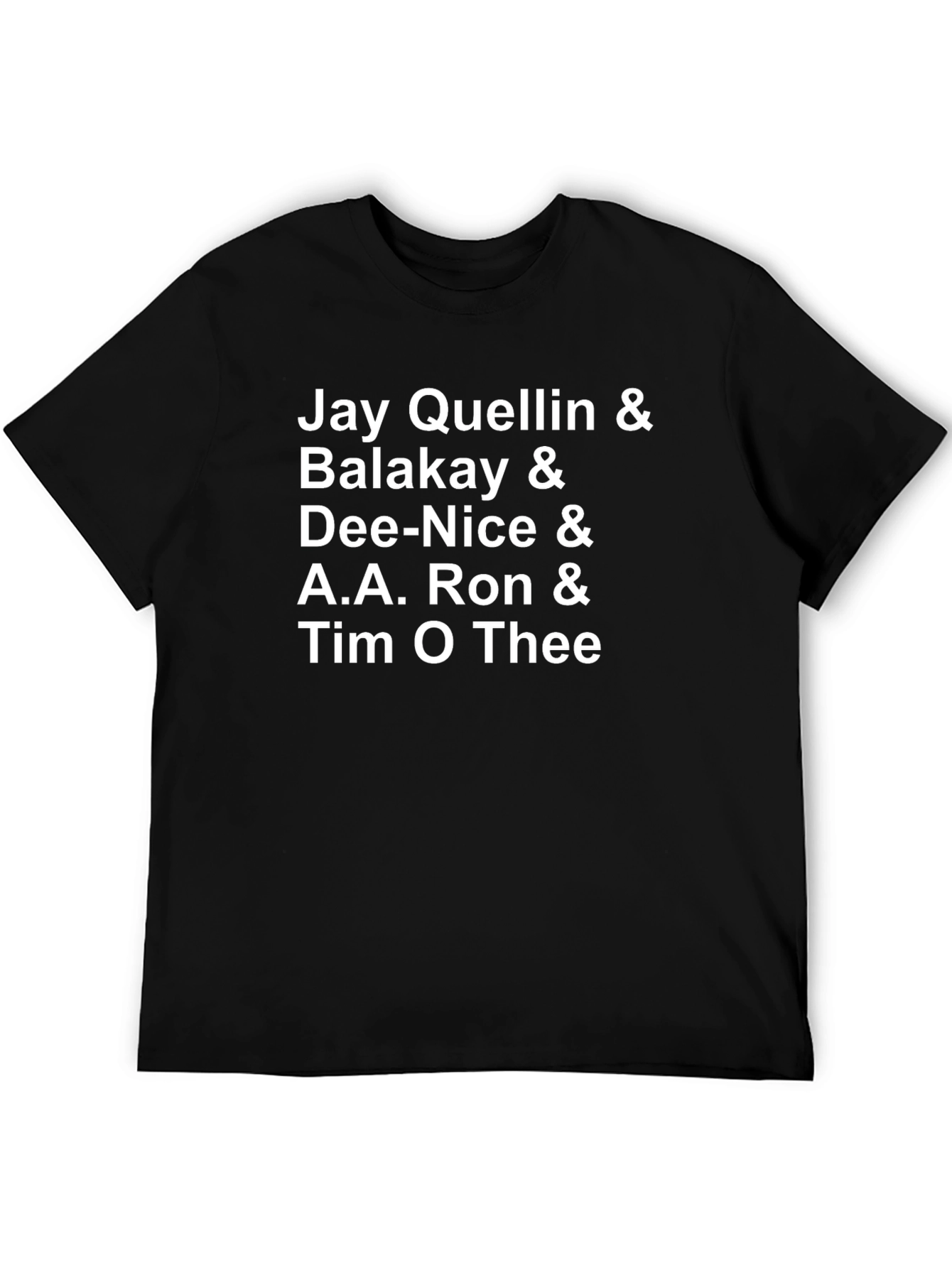 Jay Quellin & Crew Black Graphic Tee