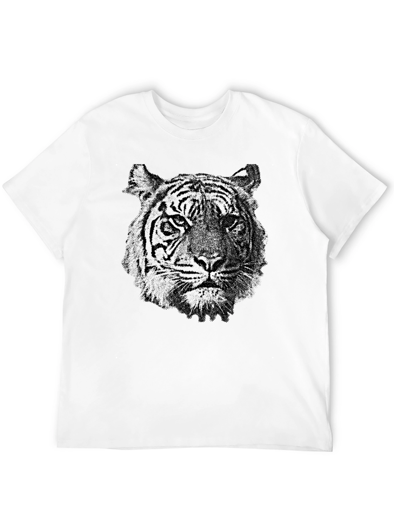 Black Tiger Graphic Tee - Stylish Animal Print