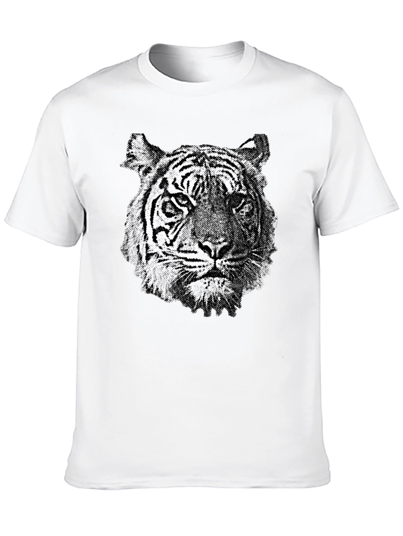 Black Tiger Graphic Tee - Stylish Animal Print