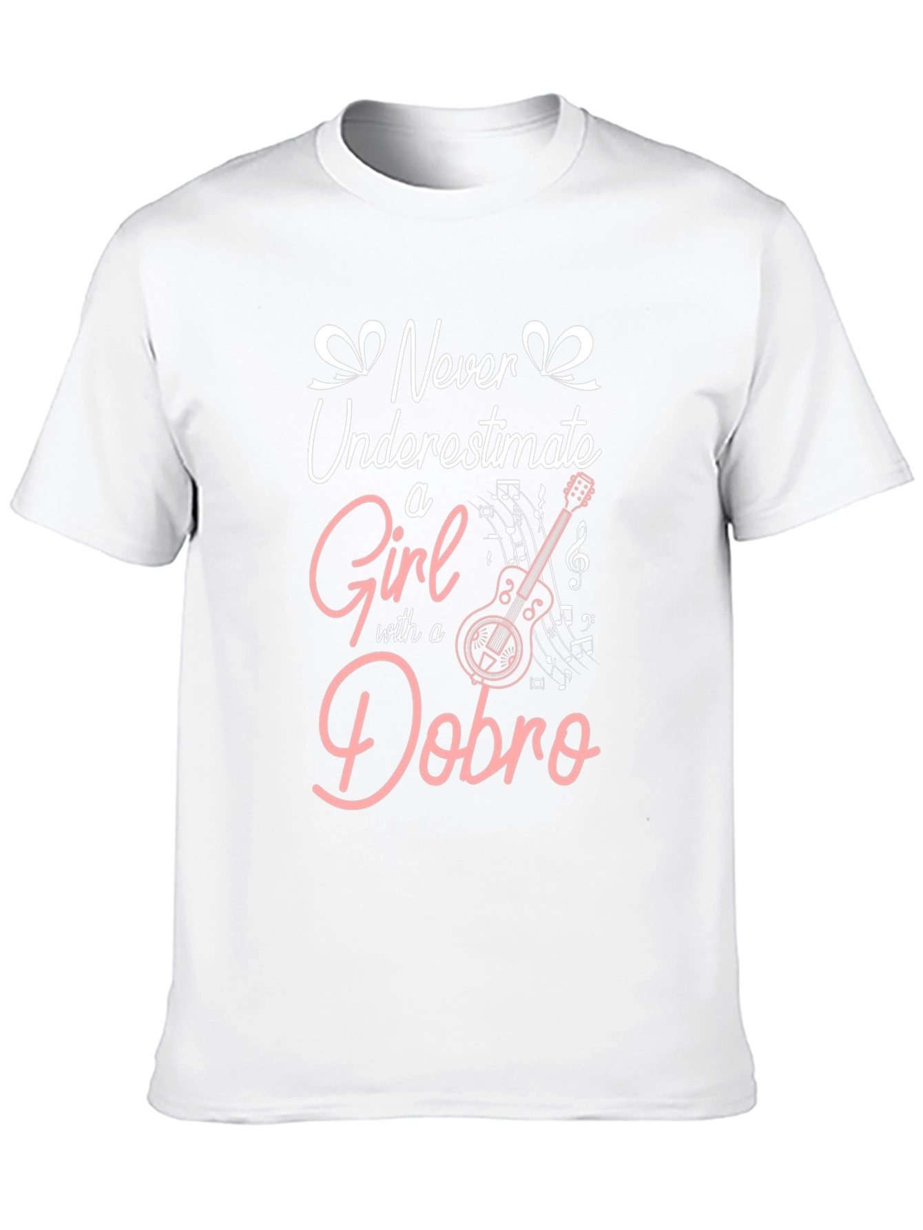 Never Underestimate a Girl with a Dobro T-Shirt