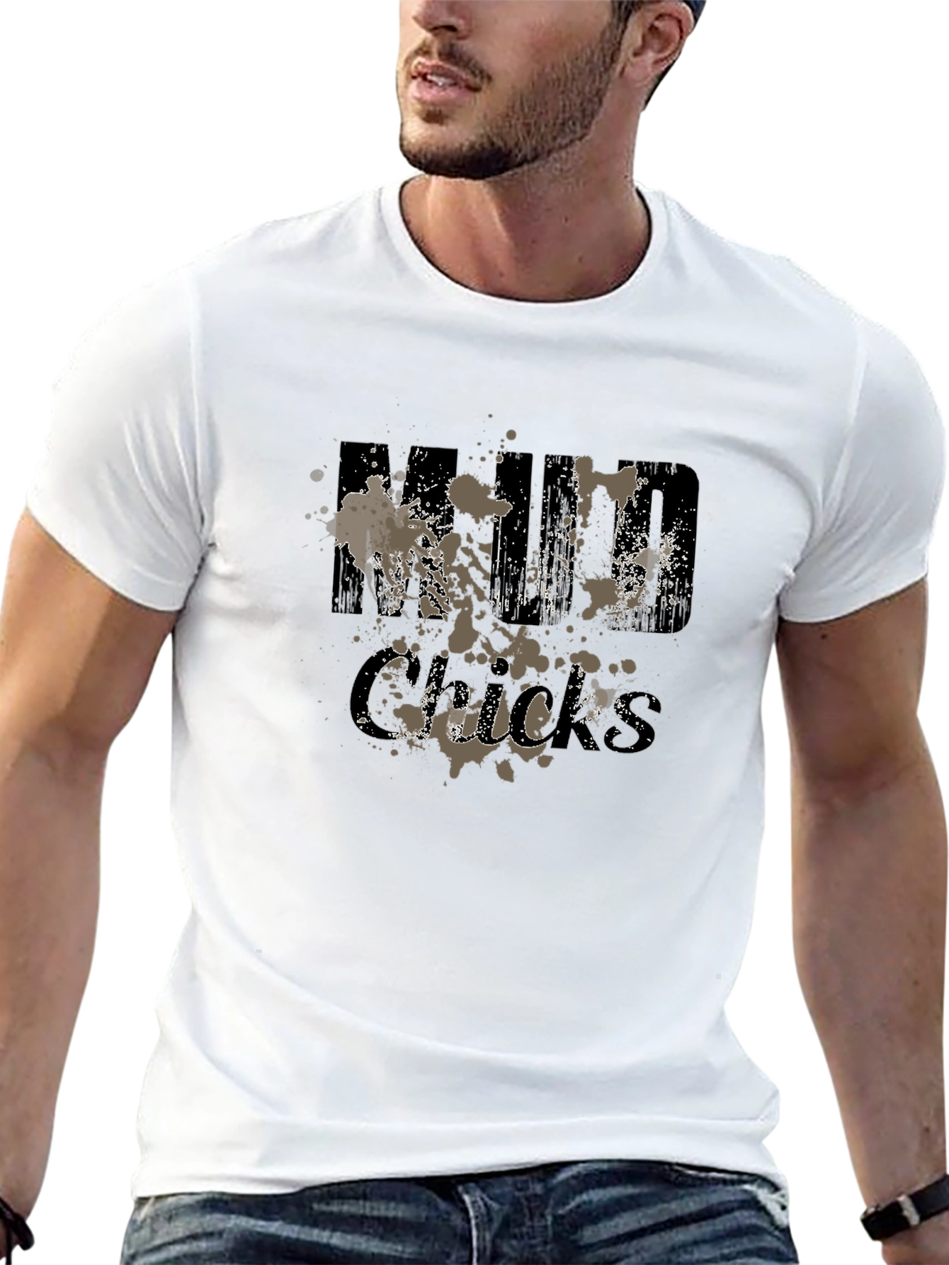 Mud Chicks Graphic Tee - Black Cotton Blend