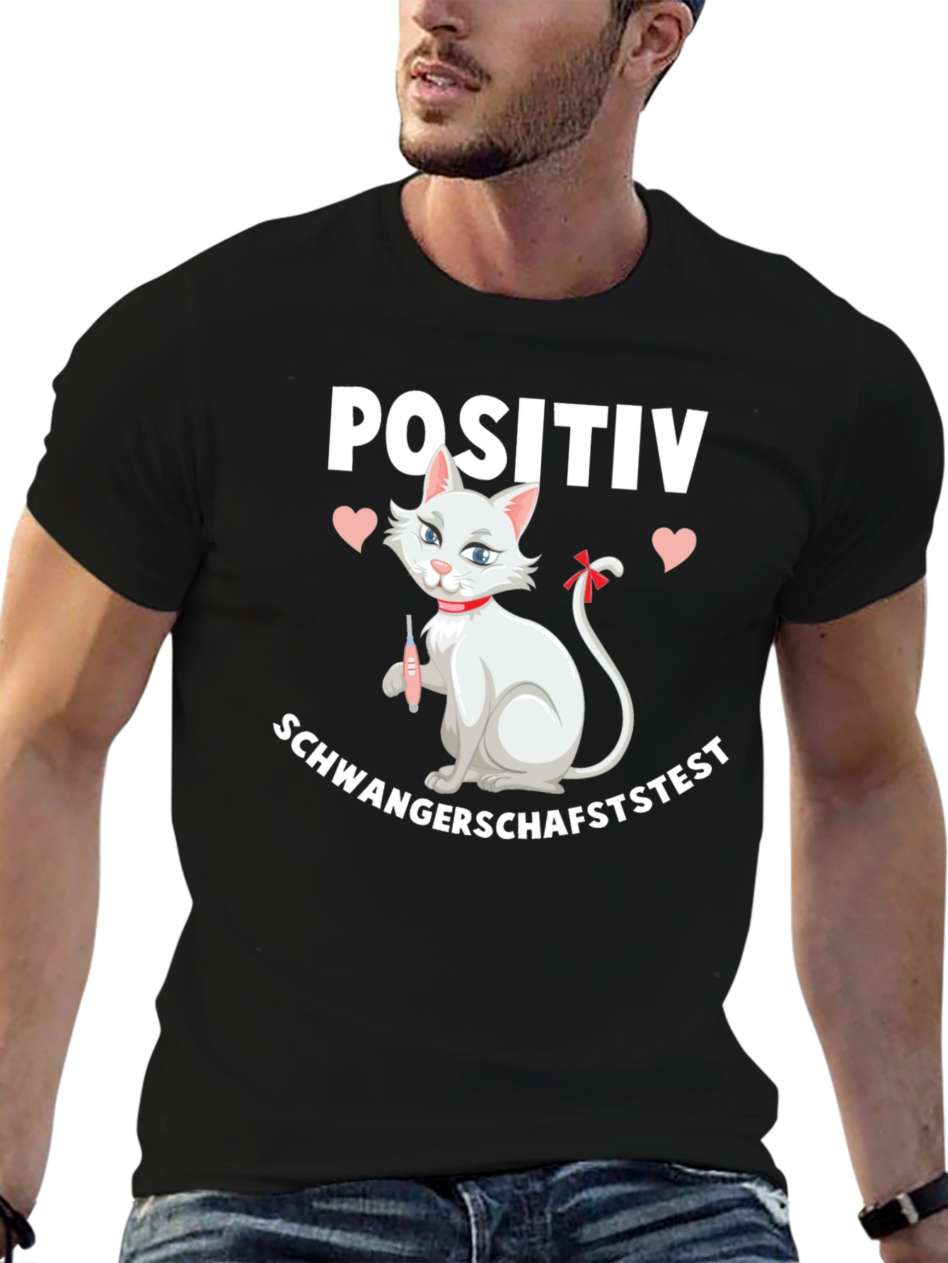 Positive Pregnancy Test Cat Shirt