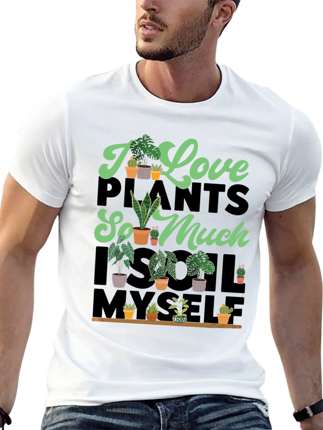 I Love Plants T-Shirt Unique Graphic Tee