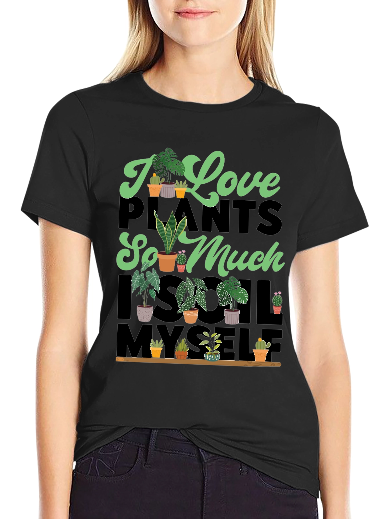 I Love Plants T-Shirt Unique Graphic Tee