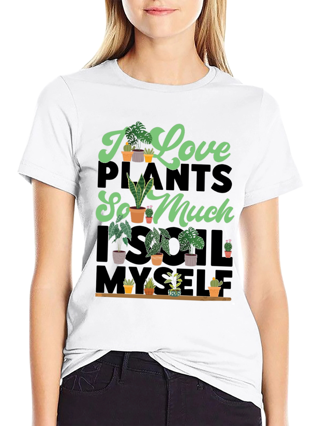 I Love Plants T-Shirt Unique Graphic Tee