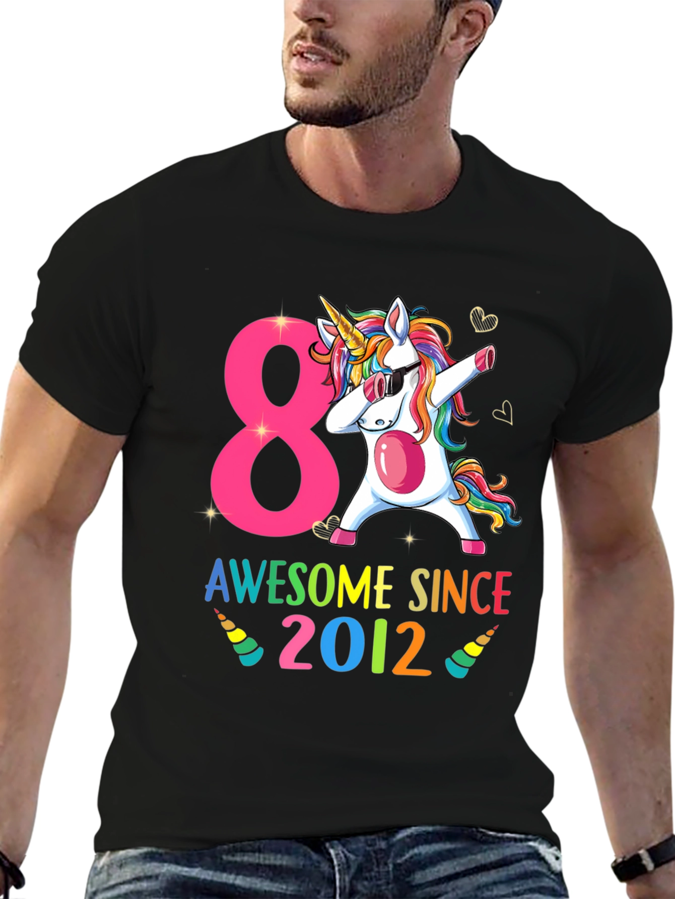 Awesome Since 2012 Unicorn Birthday T-Shirt