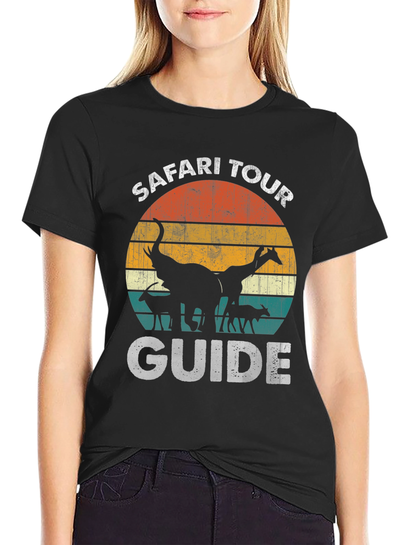 Safari Tour Guide Graphic T-Shirt - Animal Lover Tee