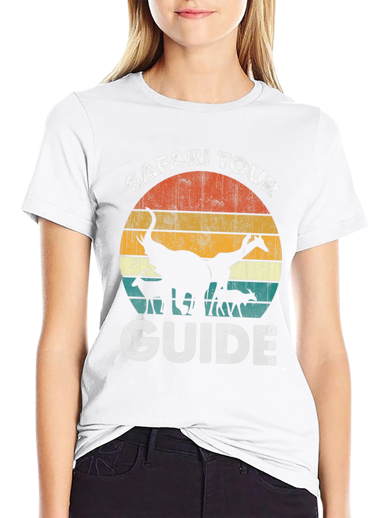 Safari Tour Guide Graphic T-Shirt - Animal Lover Tee