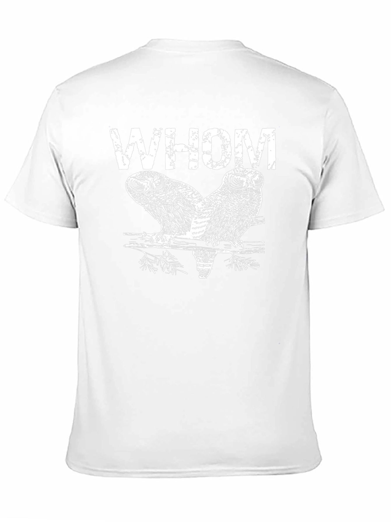 Whom Owl Graphic T-Shirt - Dark Humor Tee