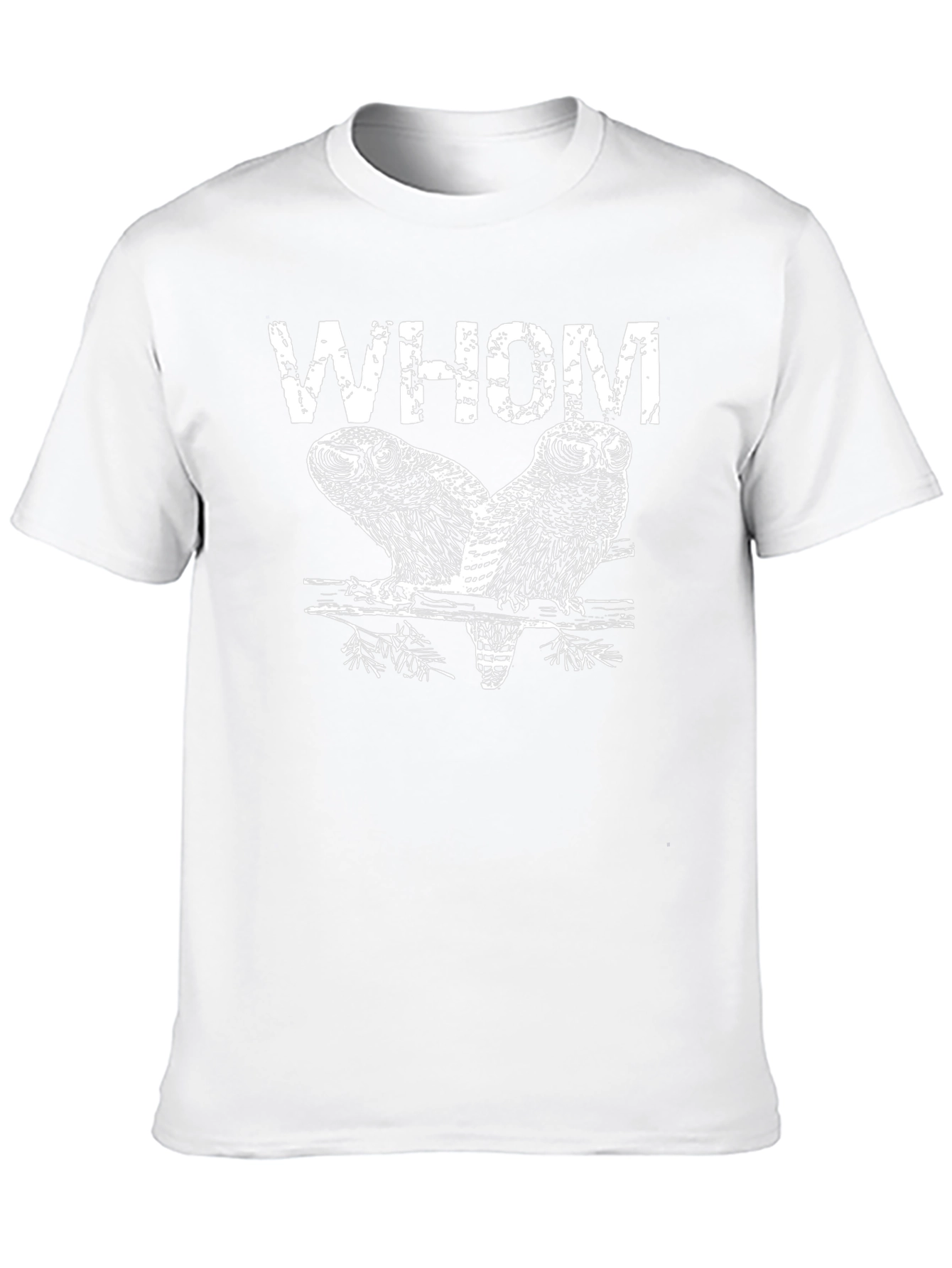 Whom Owl Graphic T-Shirt - Dark Humor Tee