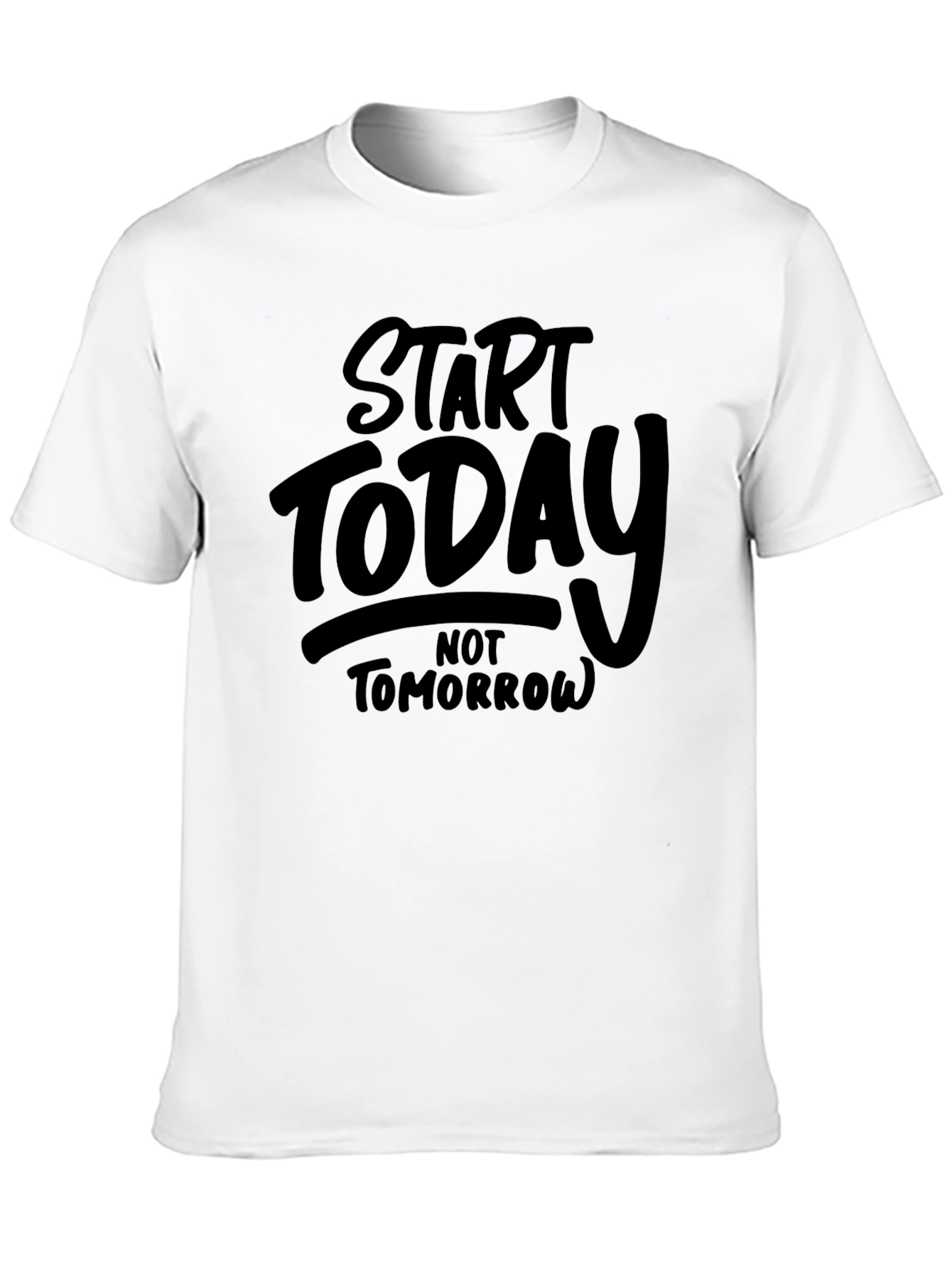 Start Today Black Graphic Tee
