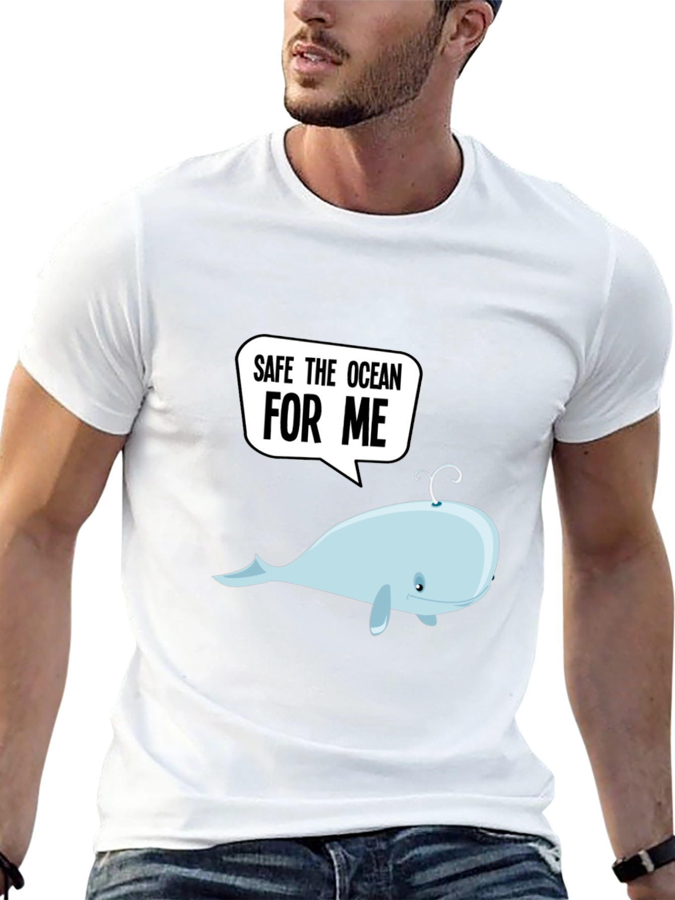 Save The Ocean Whale Graphic Tee